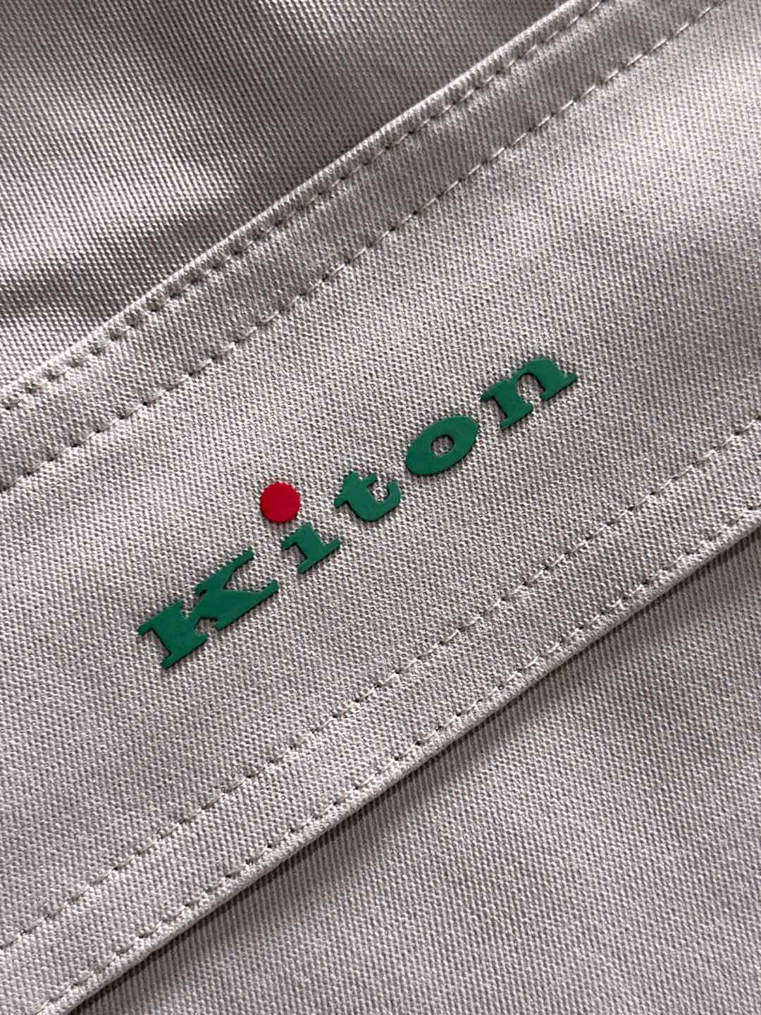 Kiton 2025秋冬 品质控推荐！全品相订单 松紧腰拉链直脚休闲裤 ，年年经典款式 松紧绳抽绳 字母