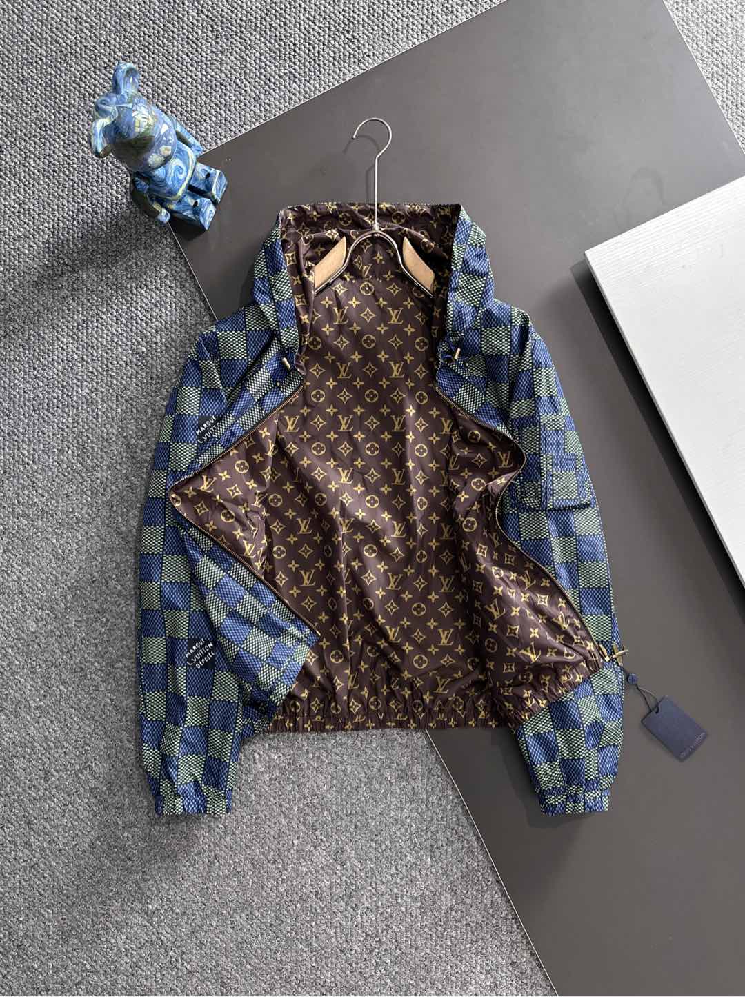 （双面风衣夹克）L家族男士时装款轻便双面提花夹克外套，香港洋行渠道货，高端品鉴级产物，官柜主推展示，25