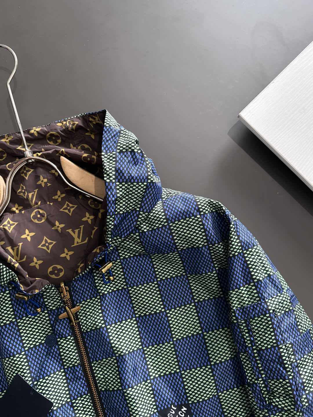 （双面风衣夹克）L家族男士时装款轻便双面提花夹克外套，香港洋行渠道货，高端品鉴级产物，官柜主推展示，25