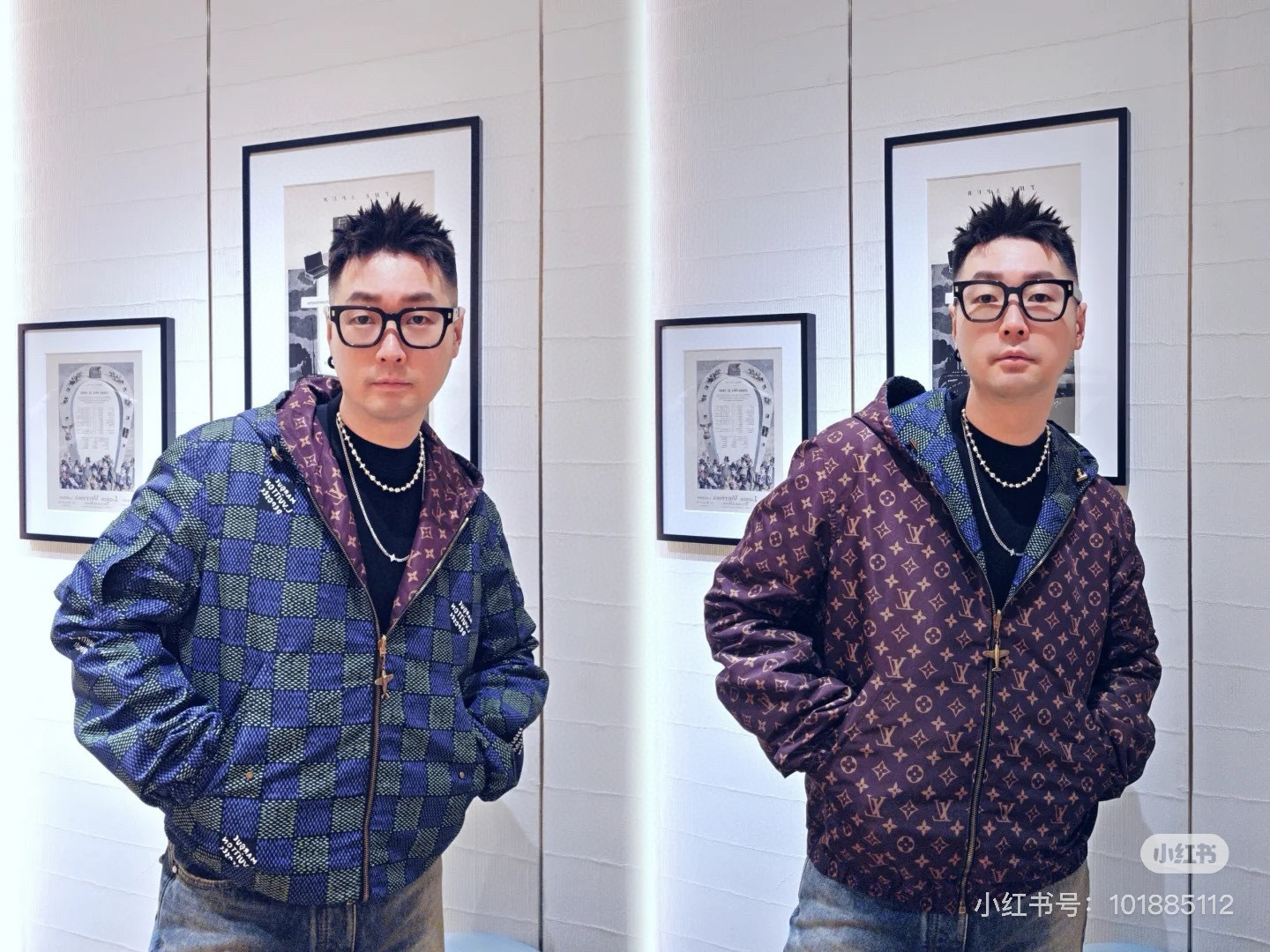 （双面风衣夹克）L家族男士时装款轻便双面提花夹克外套，香港洋行渠道货，高端品鉴级产物，官柜主推展示，25