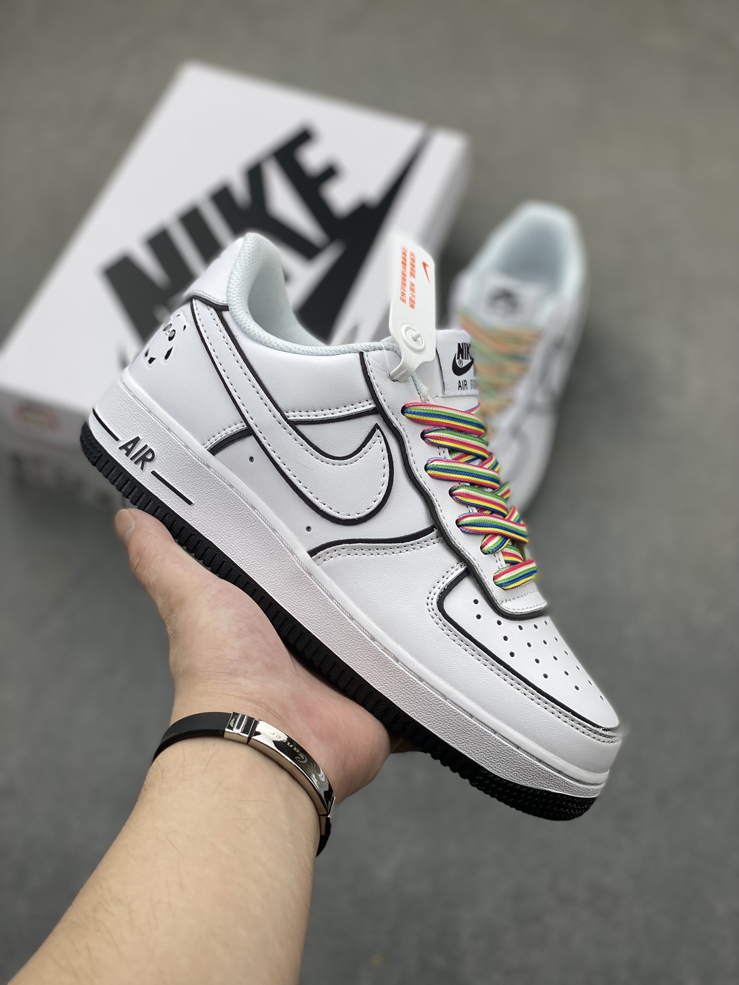 Nike Air Force 1 Low 'Panda' Reflective Casual Sneakers 2 i1723927155 1867 0