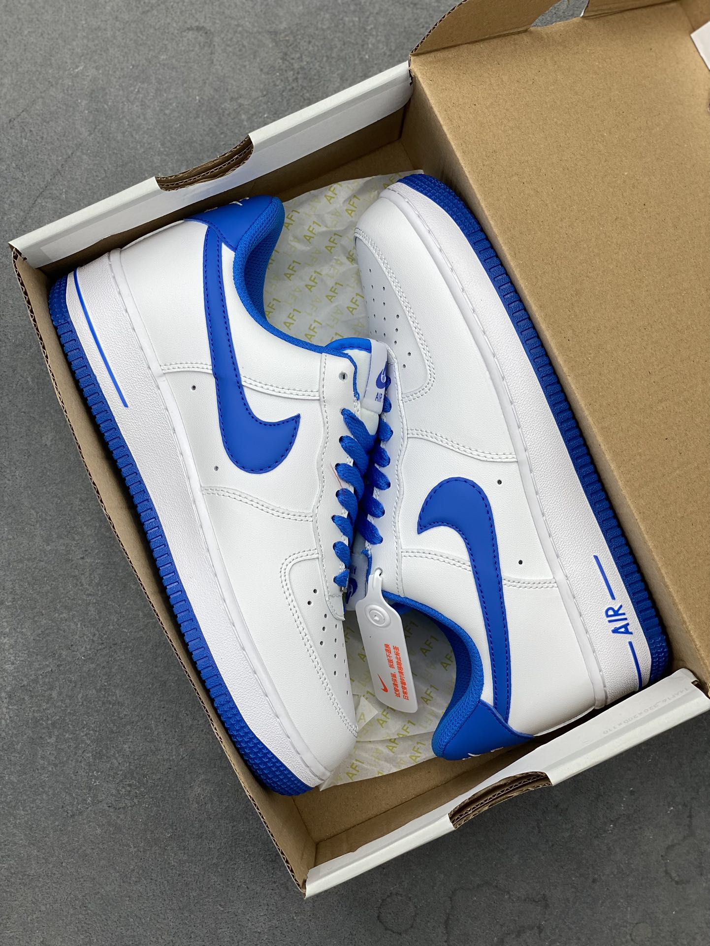 Nike Air Force 1 '07 Low White/Blue Casual Sneakers DH7561-104 10 i1723927277 131 0