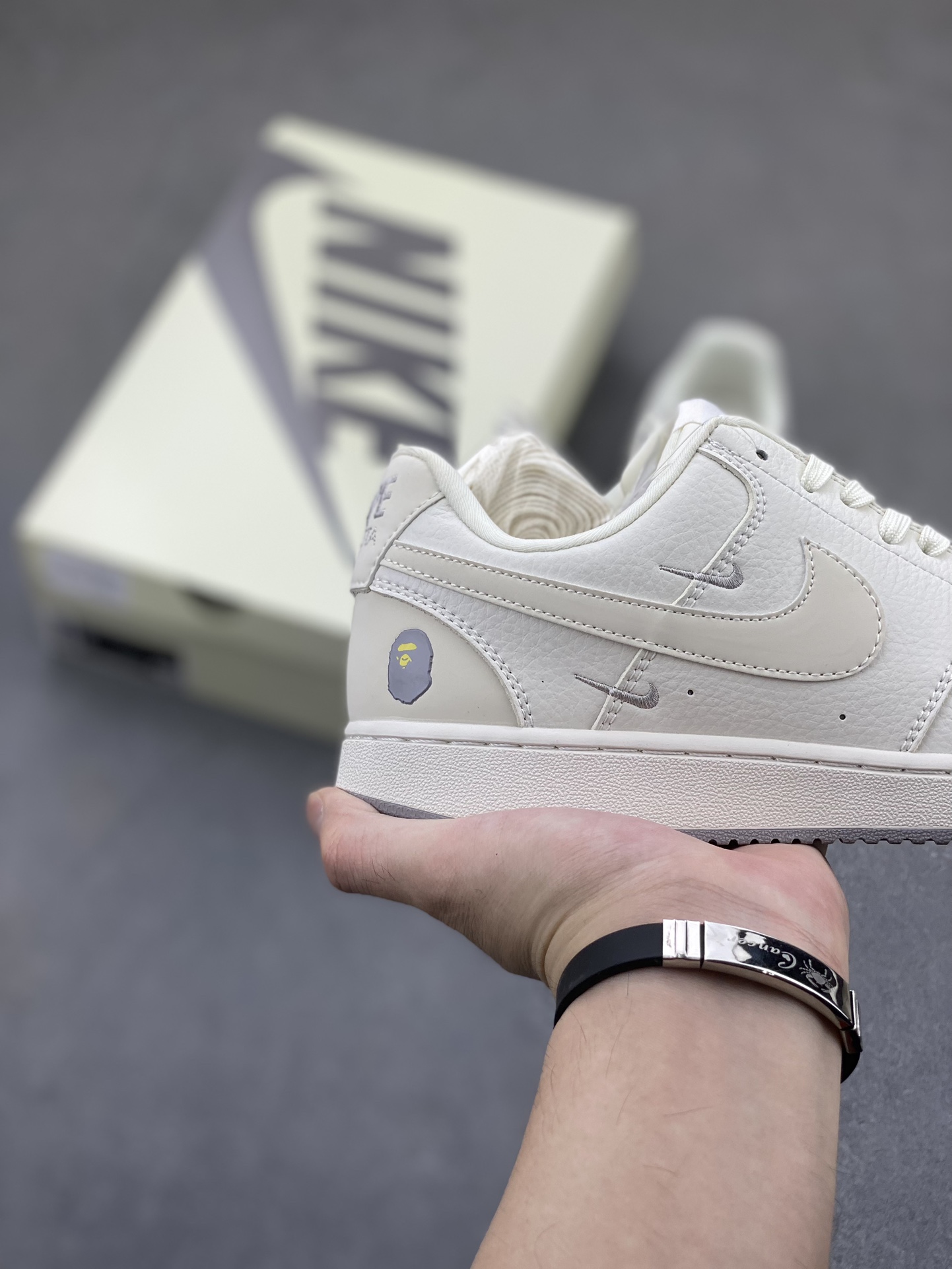 Nike Ebernon Low PRM 'BAPE' Cream Sneakers FD5188-333 - Size 36-45 6 i1723927411 2809 6