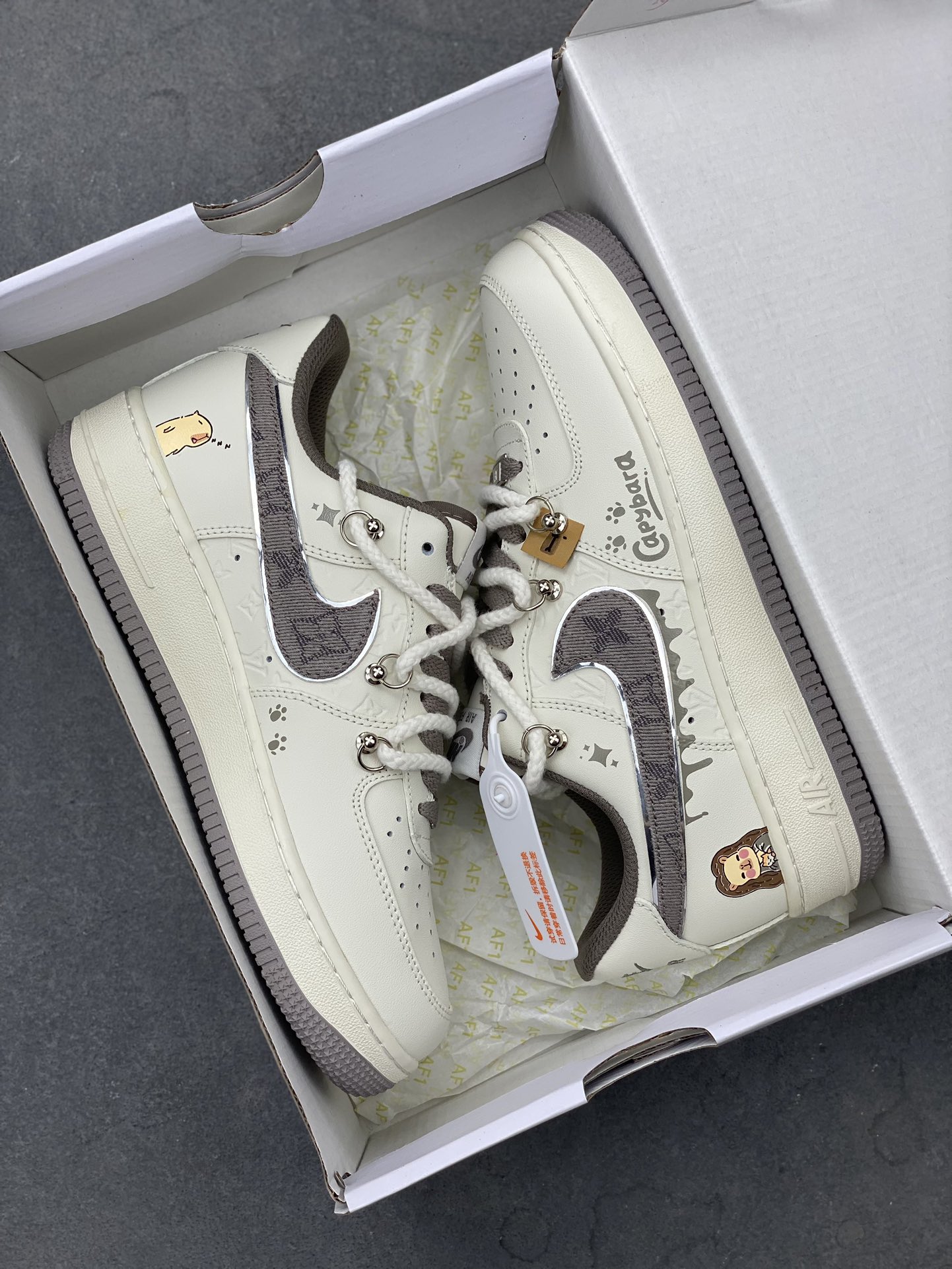 Nike Air Force 1 Low Louis Vuitton Custom Sneakers Designer Style 23 i1724101539 5875 0