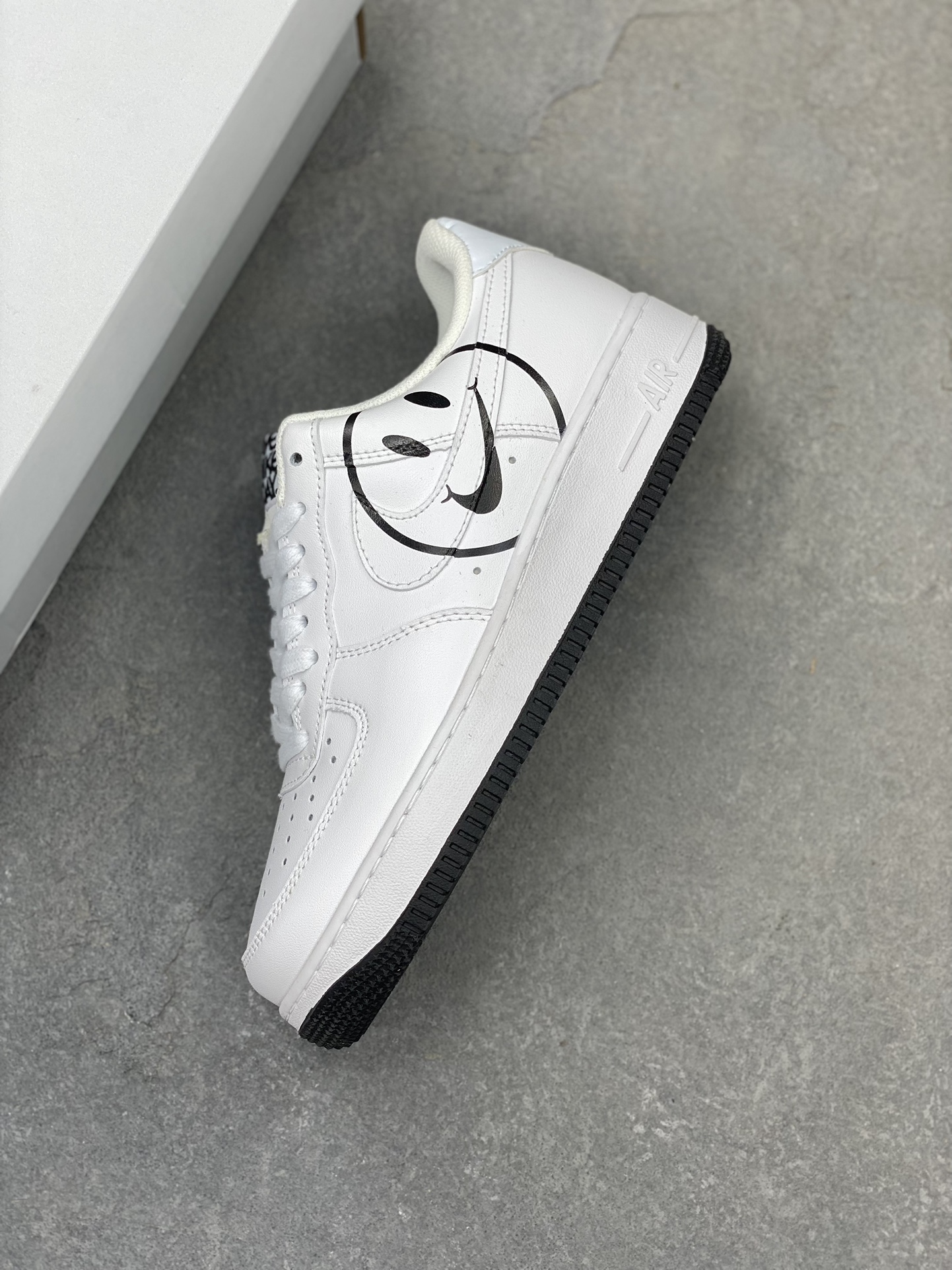 Nike Air Force 1 Low White Black Smiley Face Sneakers - Classic Style 8 i1724960770 5799 0