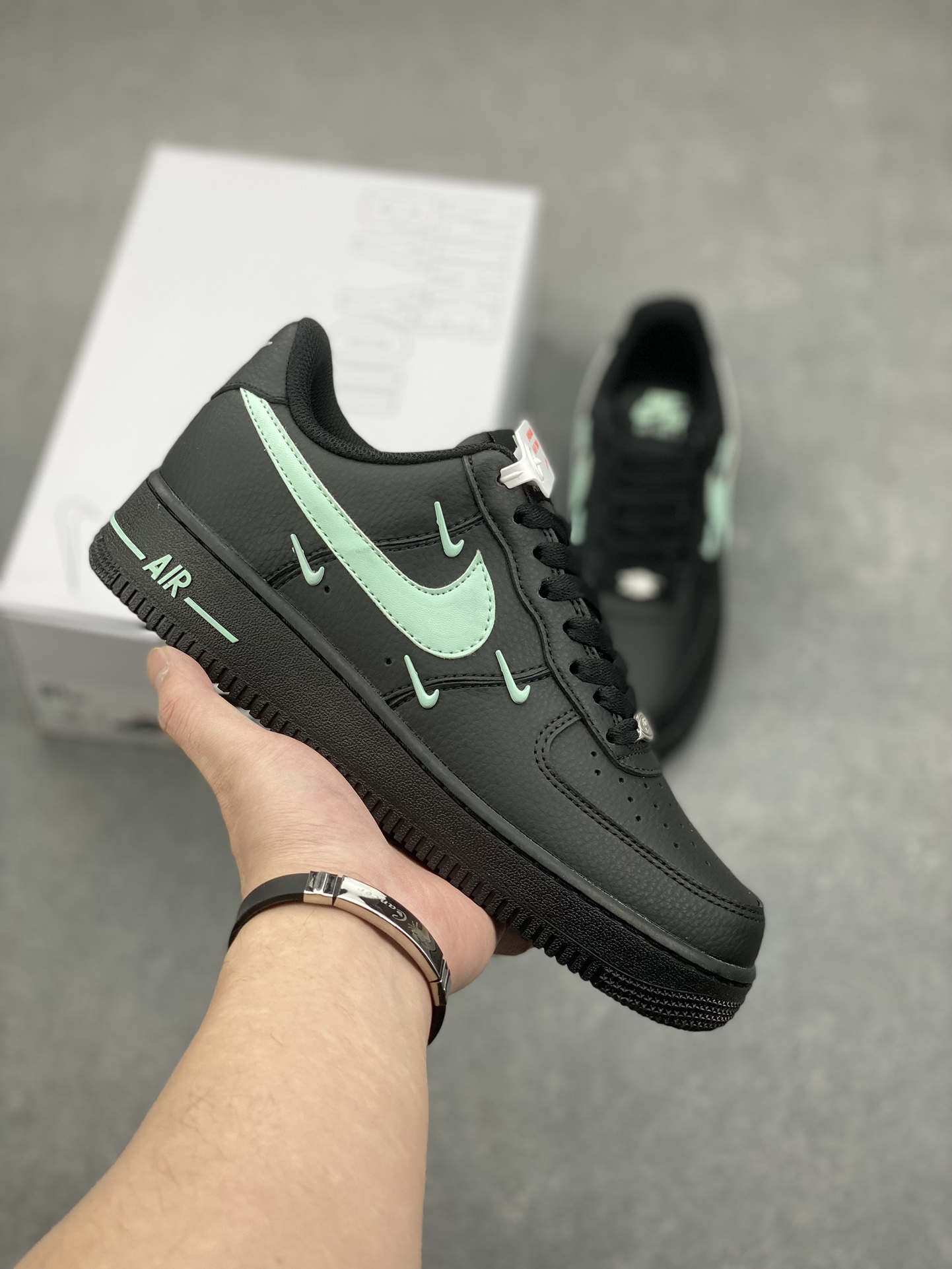 Nike Air Force 1 '07 Low Black Mint Foam Cushioned Athletic Shoes 2 i1733511594 1206 4