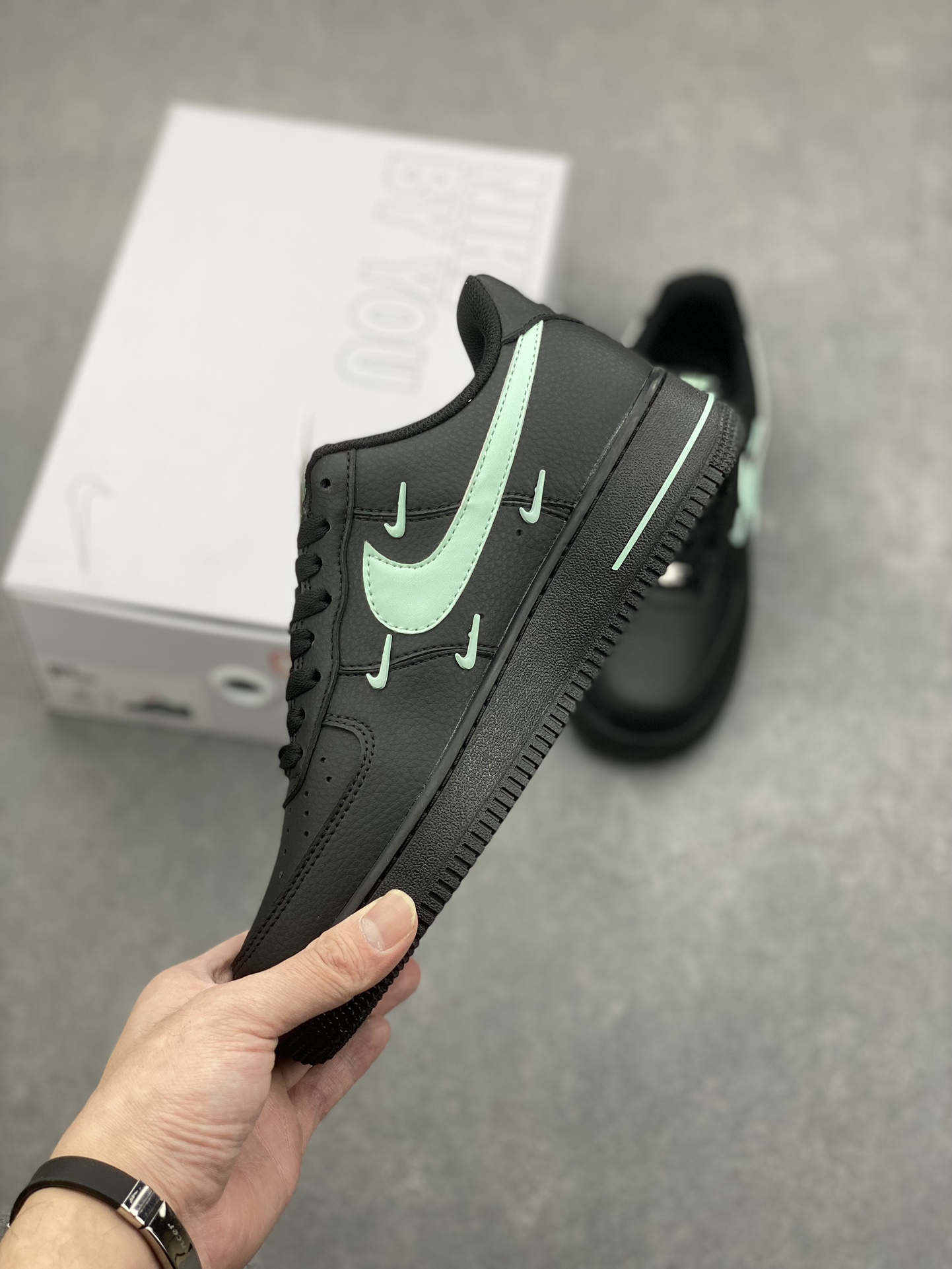 Nike Air Force 1 '07 Low Black Mint Foam Cushioned Athletic Shoes 4 i1733511594 2867 6