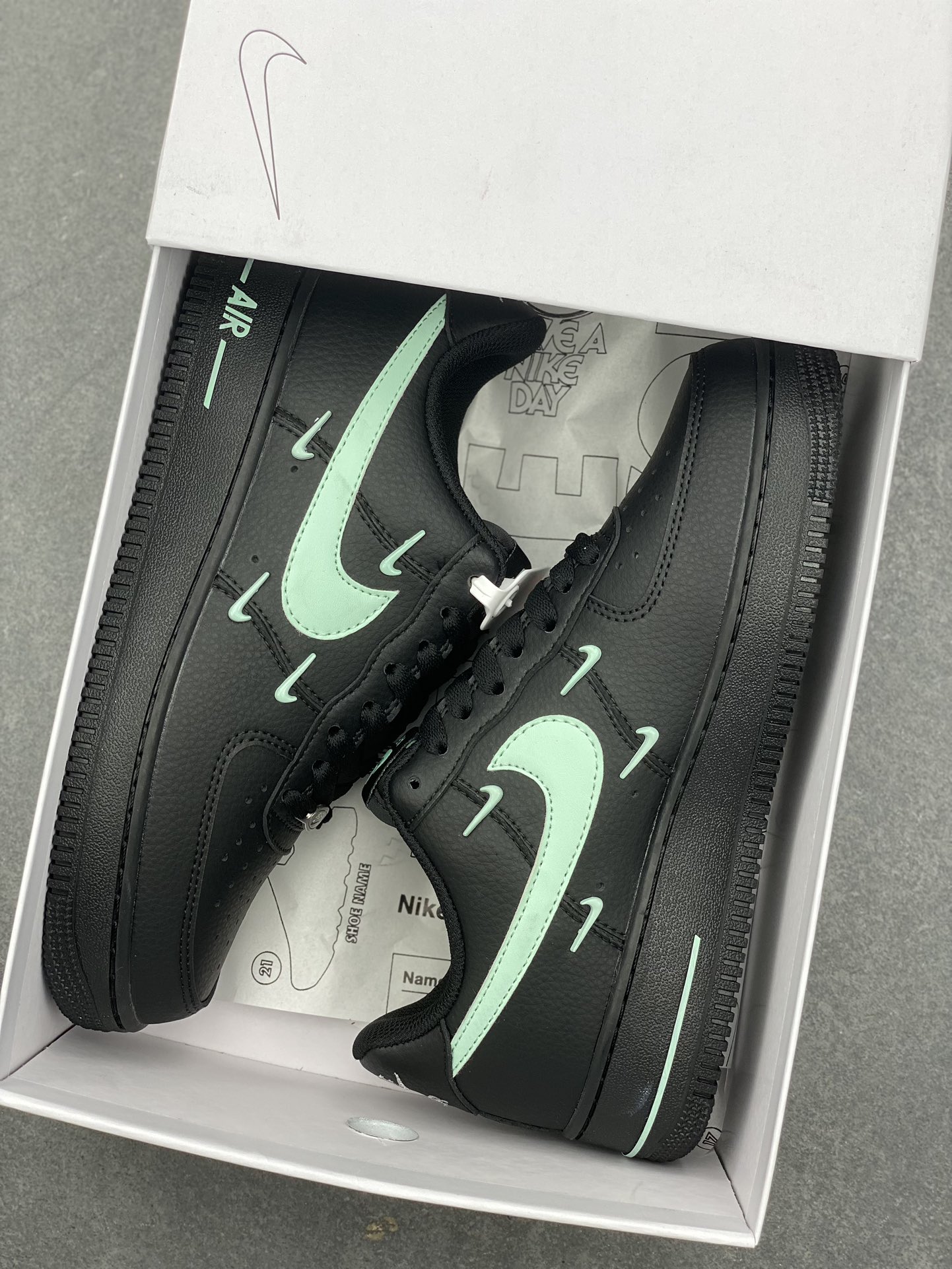 Nike Air Force 1 '07 Low Black Mint Foam Cushioned Athletic Shoes 10 i1733511594 2924 0