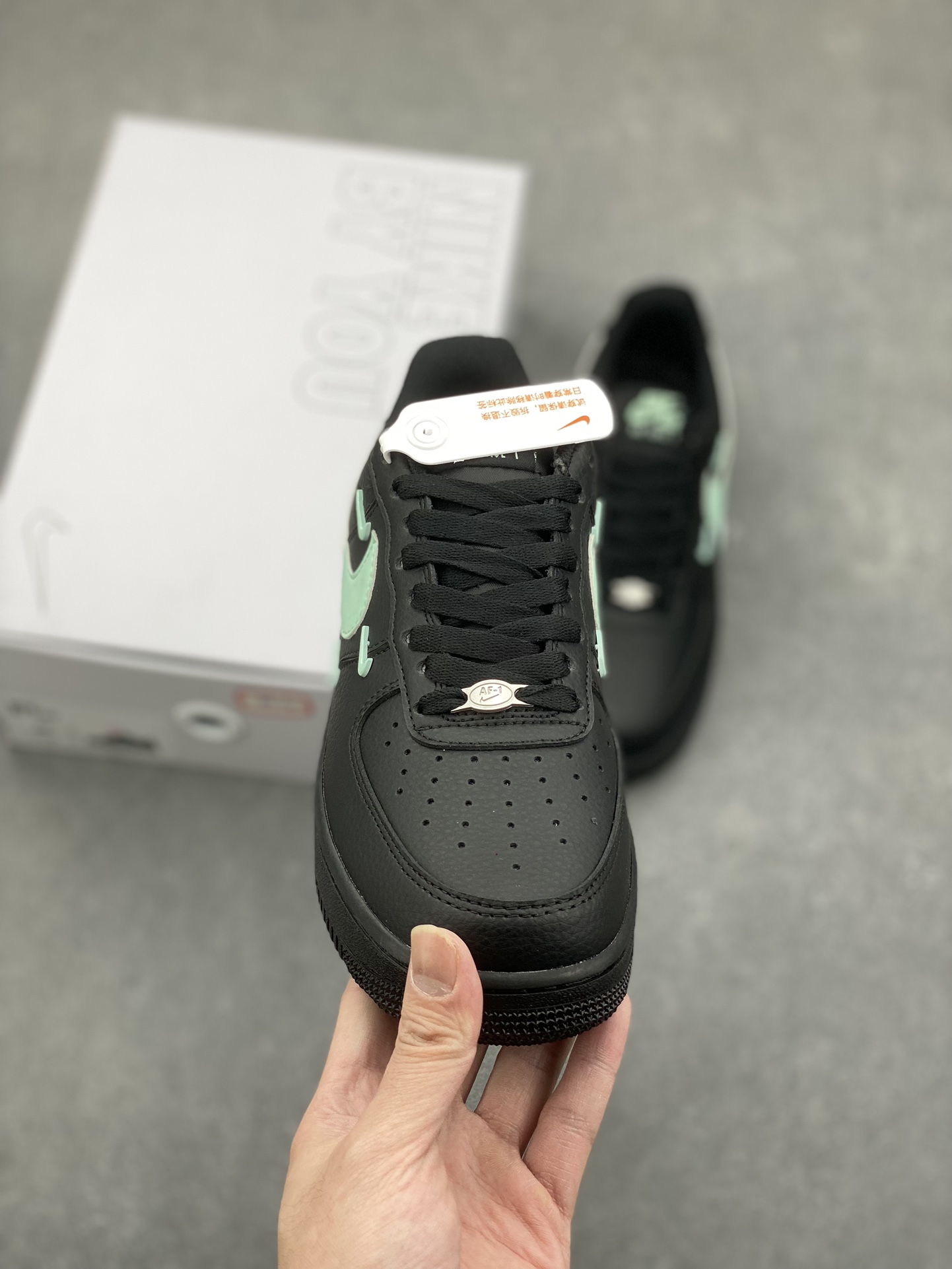 Nike Air Force 1 '07 Low Black Mint Foam Cushioned Athletic Shoes 3 i1733511594 5217 3