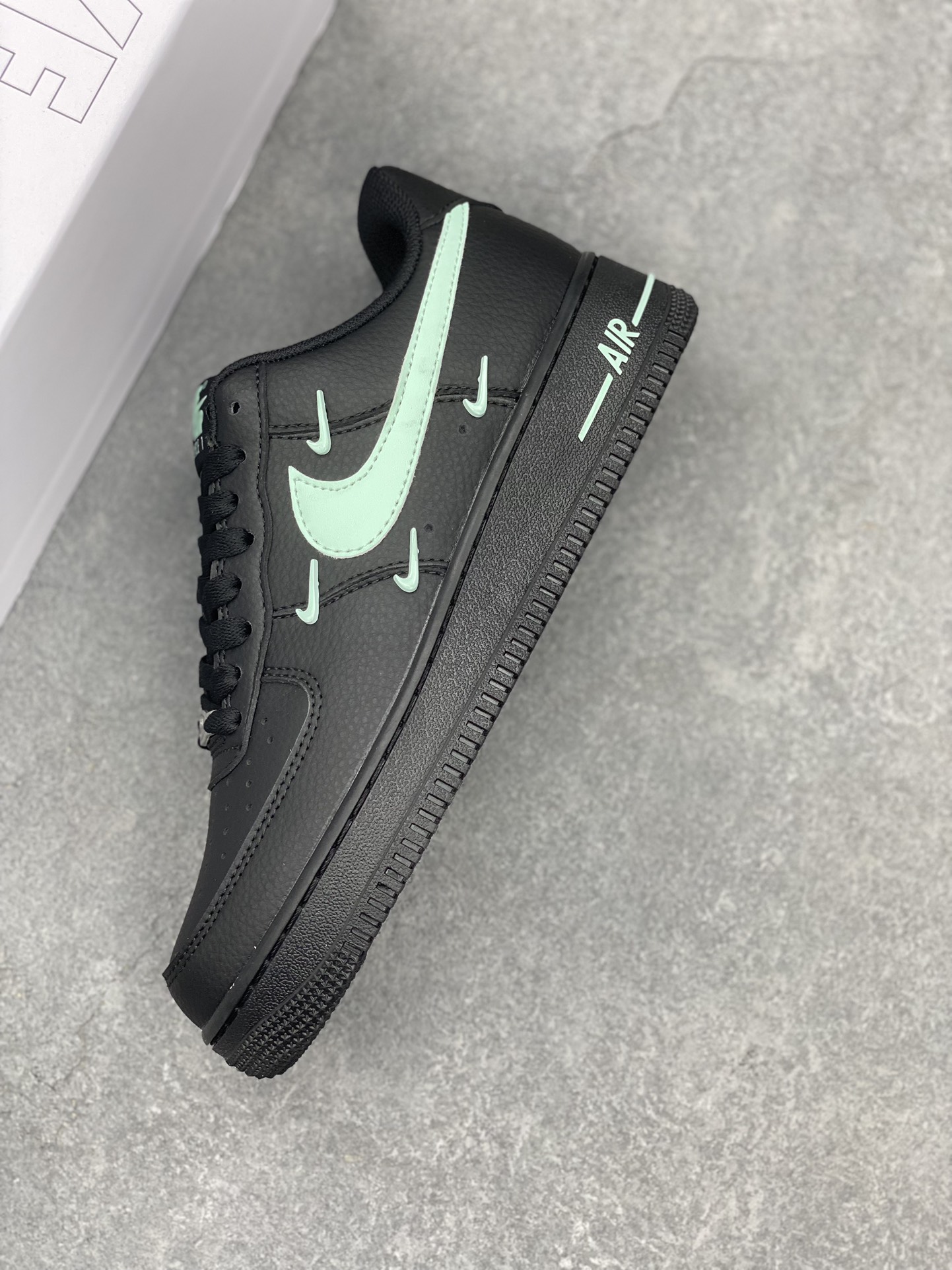 Nike Air Force 1 '07 Low Black Mint Foam Cushioned Athletic Shoes 8 i1733511594 8742 1