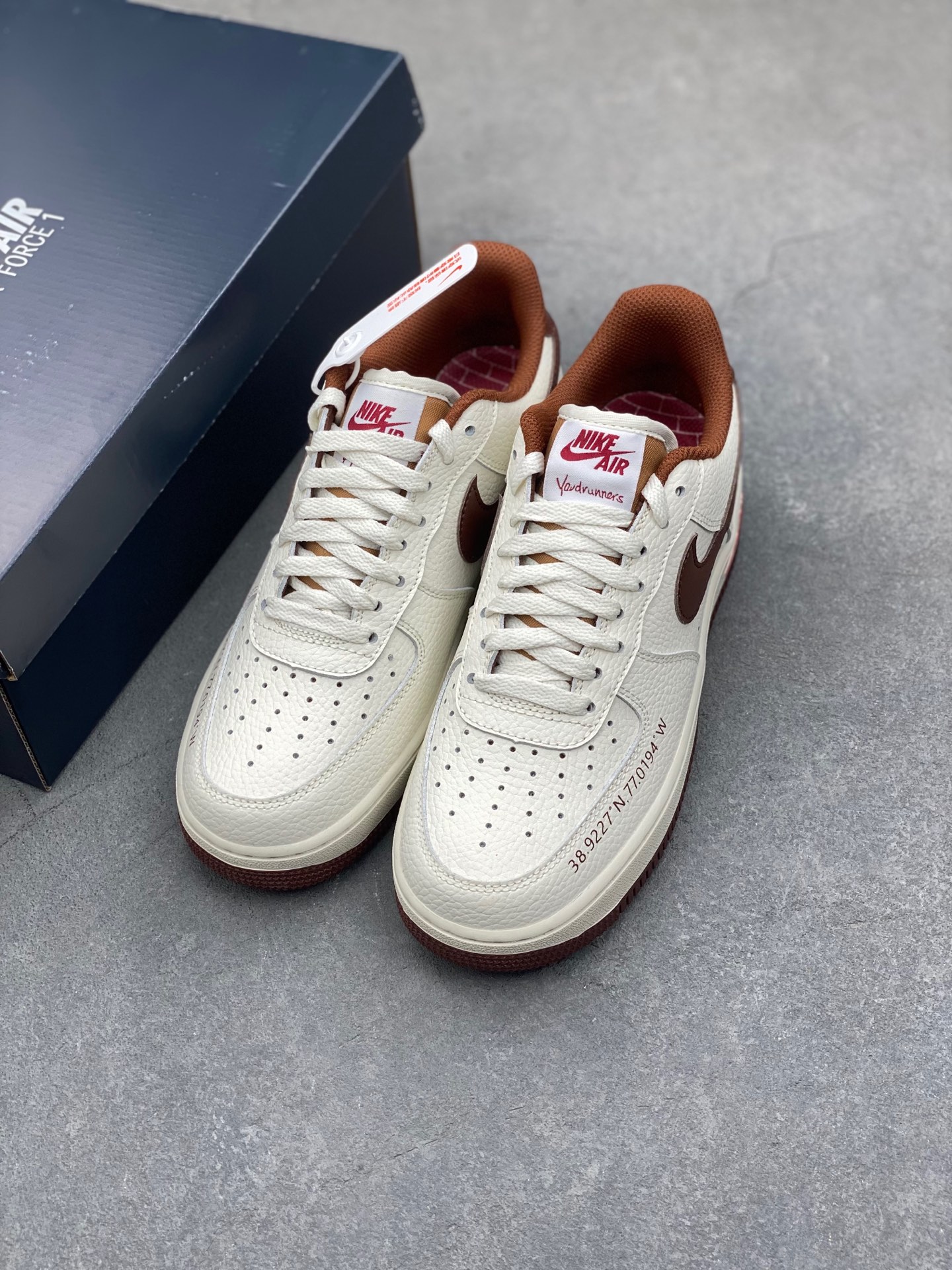 Nike Air Force 1 '07 Low Brown Bascketball Shoes HQ7027-100 9 i1736369148642 2591 0 7