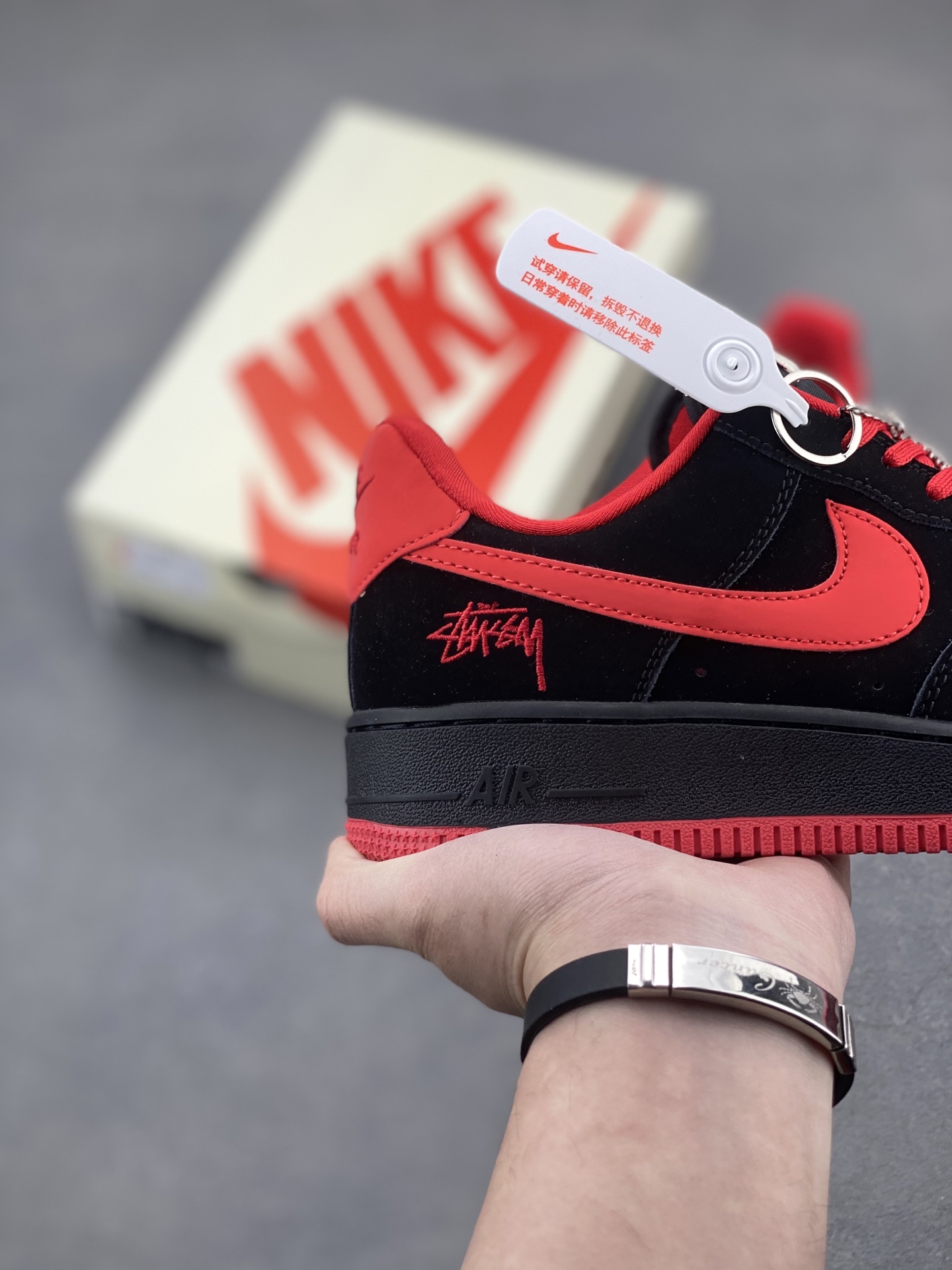 Nike Air Force 1 '07 Low Black/Red Limited Edition Sneakers - DF0188-044 6 i1743436844490 5256 0 4