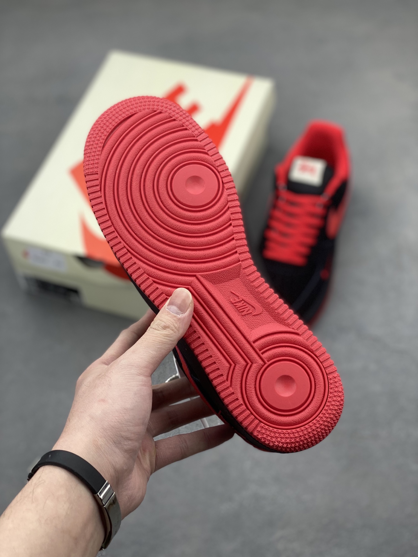 Nike Air Force 1 '07 Low Black/Red Limited Edition Sneakers - DF0188-044 7 i1743436845542 7147 0 5