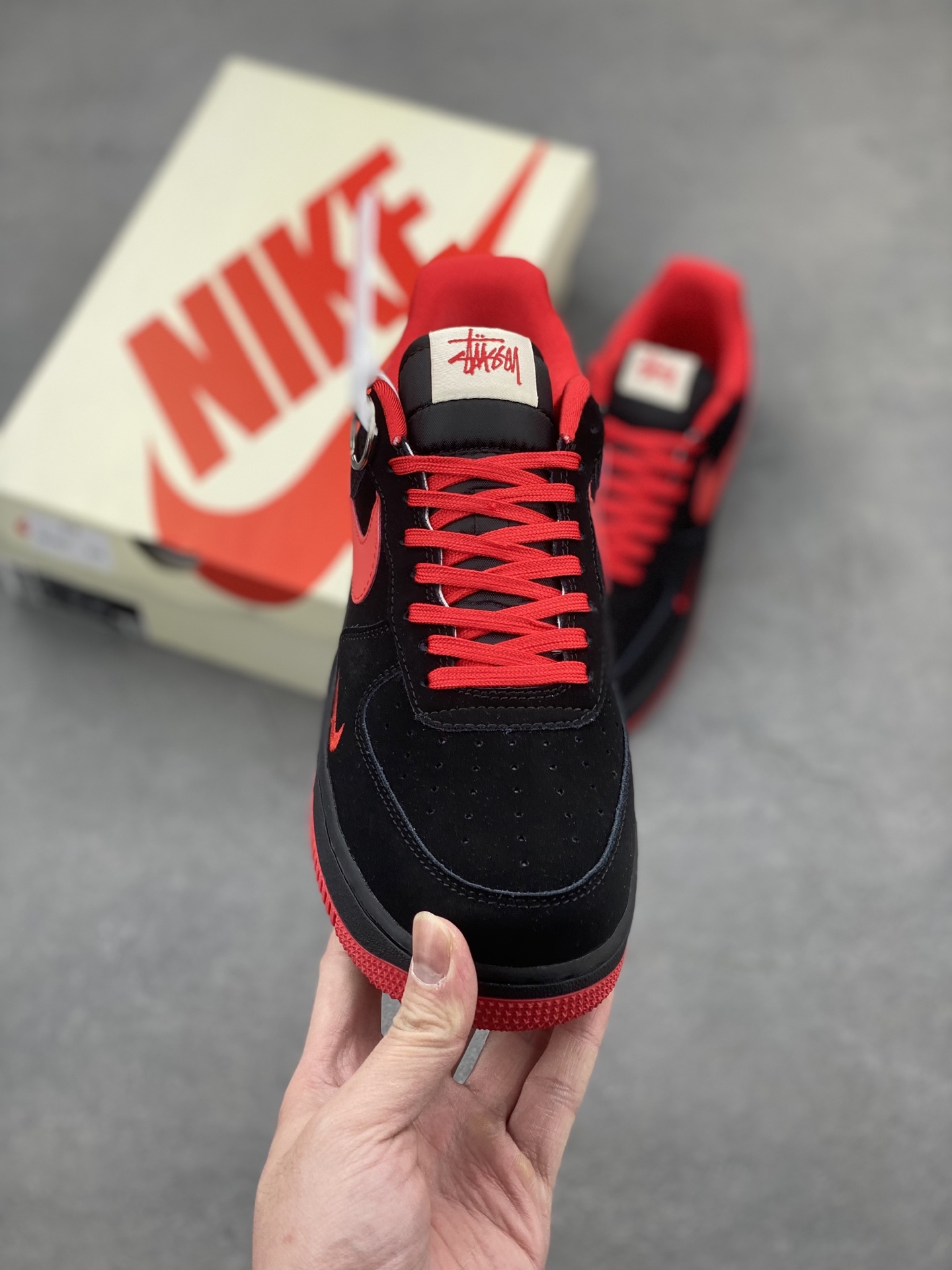 Nike Air Force 1 '07 Low Black/Red Limited Edition Sneakers - DF0188-044 3 i1743436855208 3712 0 1