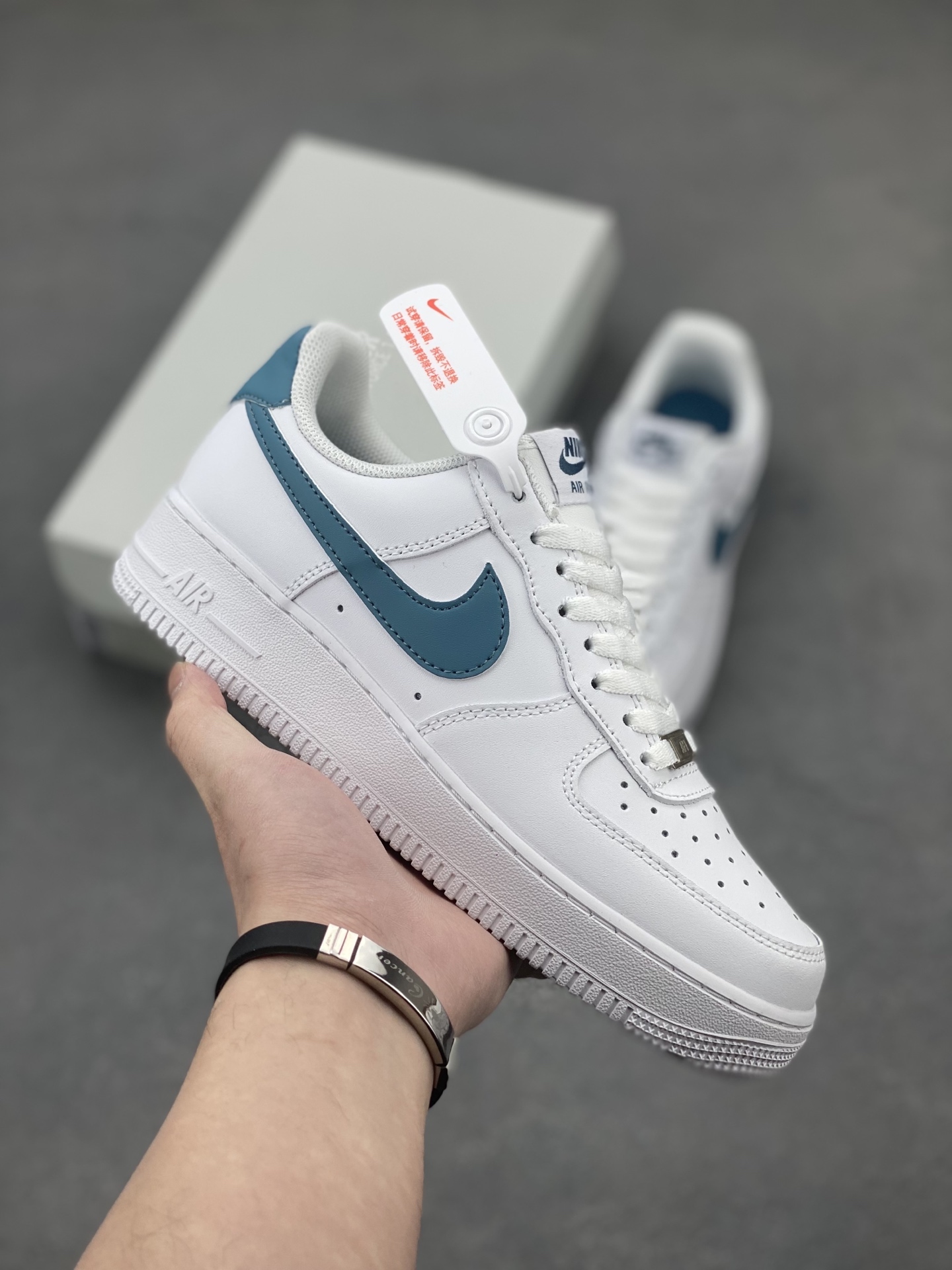 Nike Air Force 1 '07 White/Blue Men's Sneakers FJ4146-114 - All Sizes 2 i1743437076119 3617 0 0