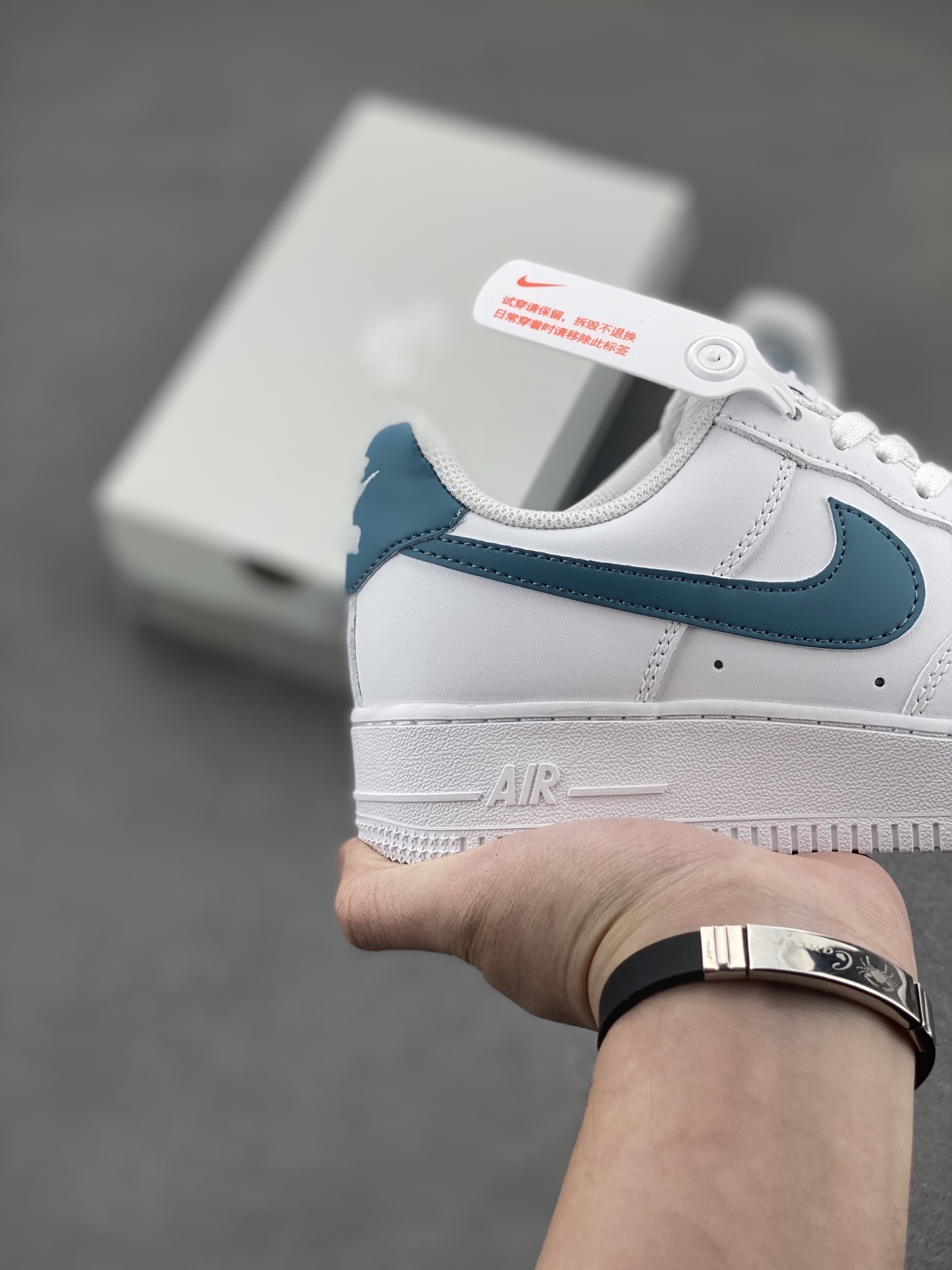 Nike Air Force 1 '07 White/Blue Men's Sneakers FJ4146-114 - All Sizes 6 i1743437085740 1930 0 4
