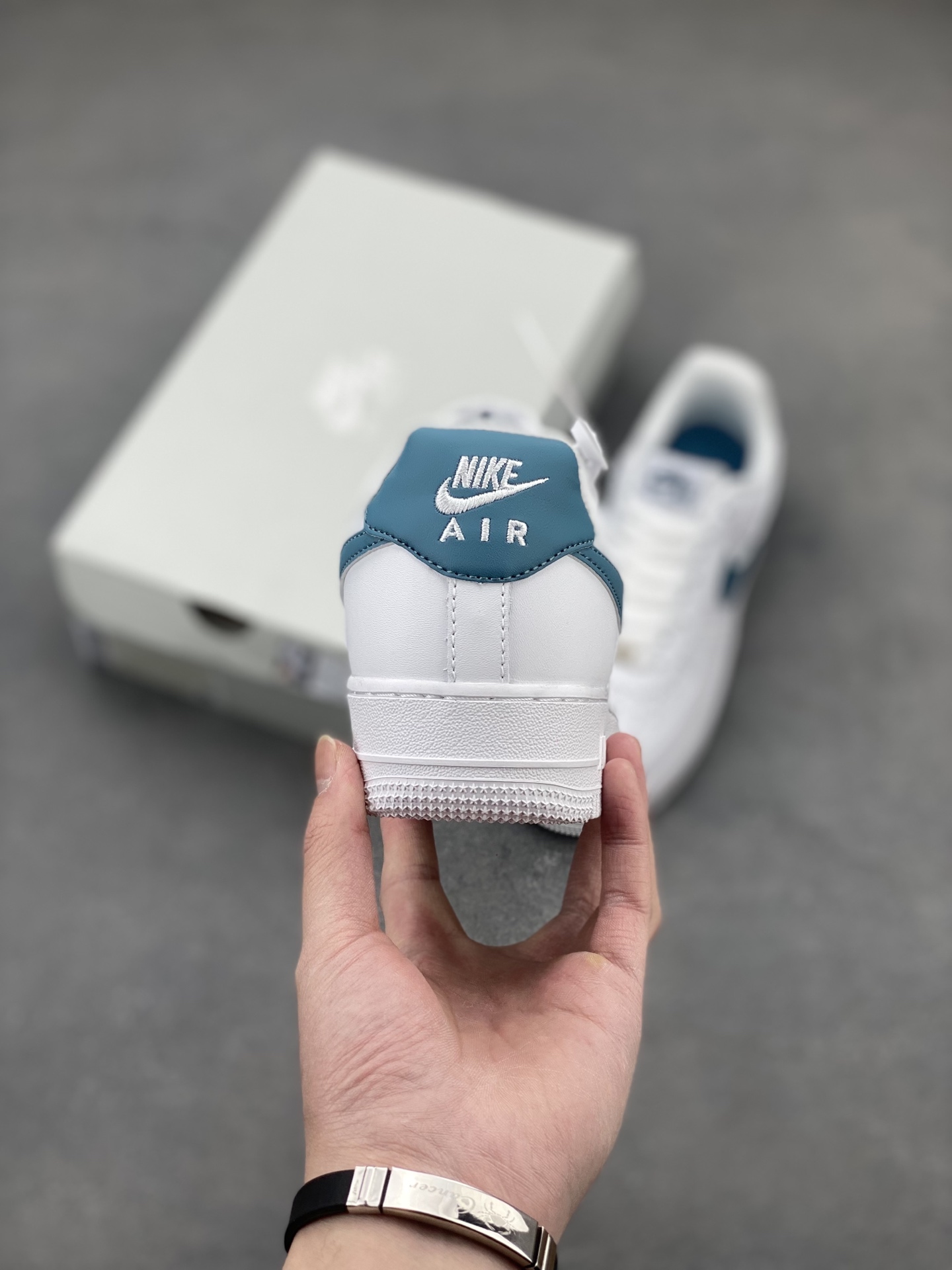 Nike Air Force 1 '07 White/Blue Men's Sneakers FJ4146-114 - All Sizes 5 i1743437086689 7995 0 3