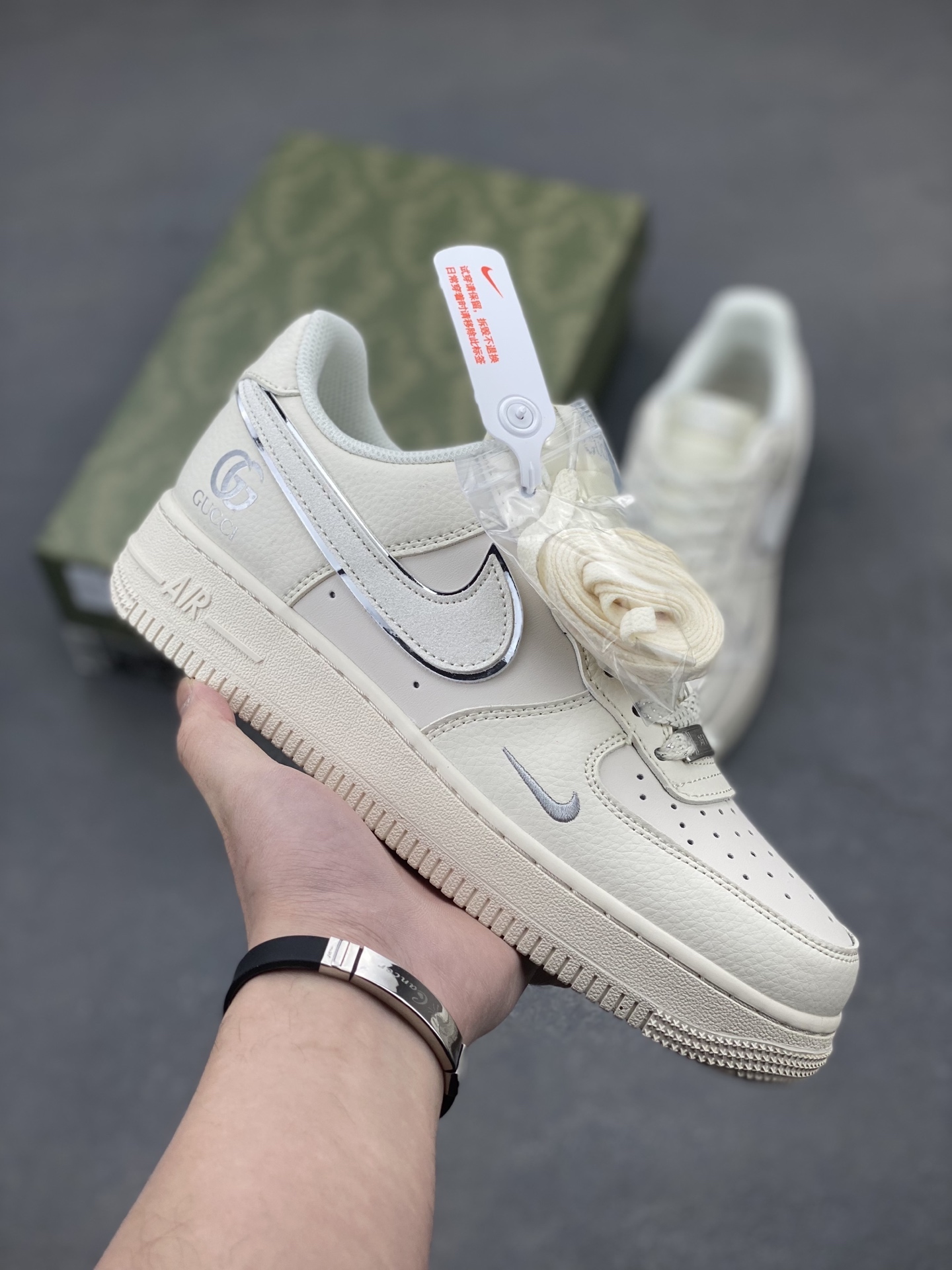 Nike Air Force 1 '07 Low Cream White Custom Sneakers 2 i1743437229137 8246 0 0