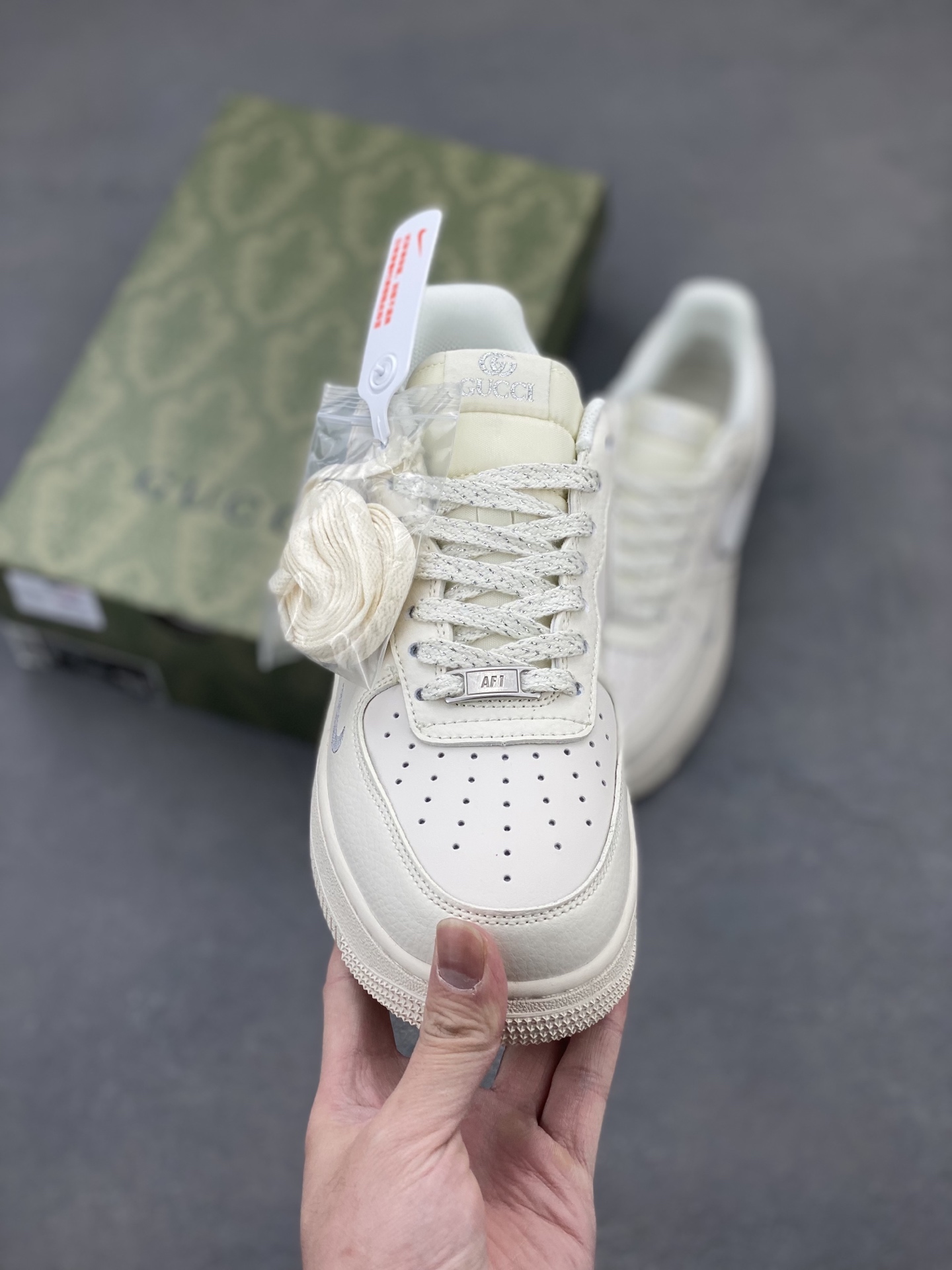 Nike Air Force 1 '07 Low Cream White Custom Sneakers 3 i1743437229405 5611 0 1