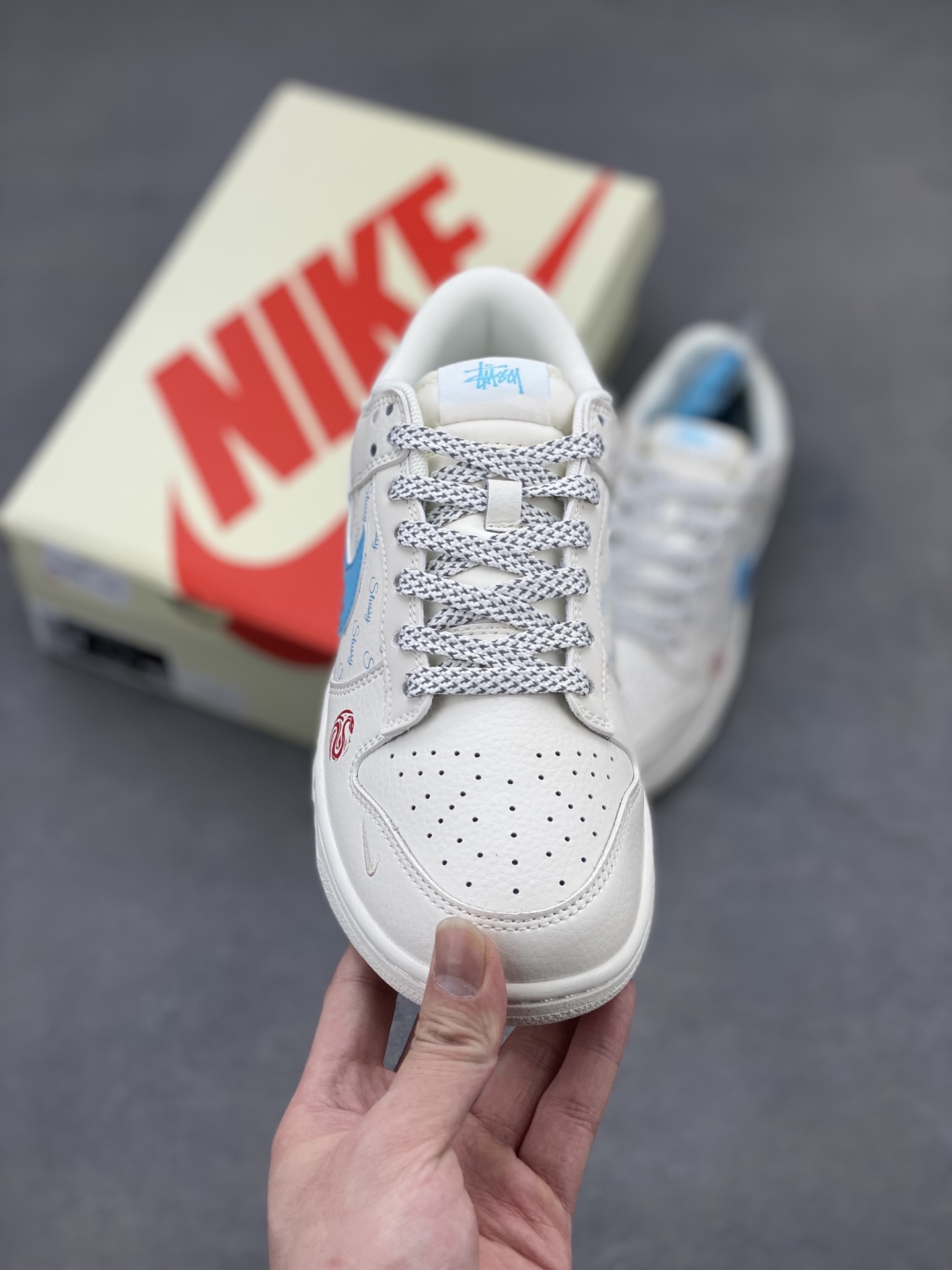 Nike SB Dunk Low x Stussy White Blue - Premium Quality, Stylish Design 2 i1744145089825 4578 0 1