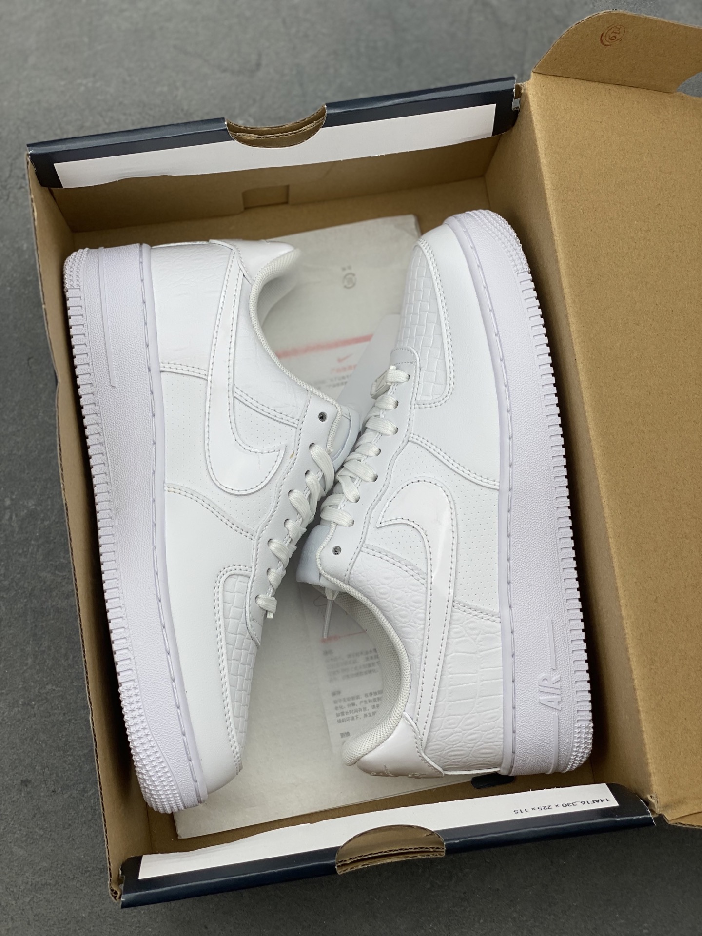 Nike Air Force 1 '07 Low White Crocodile Embossed Leather Sneakers 10 i1749140690293 2468 0 8