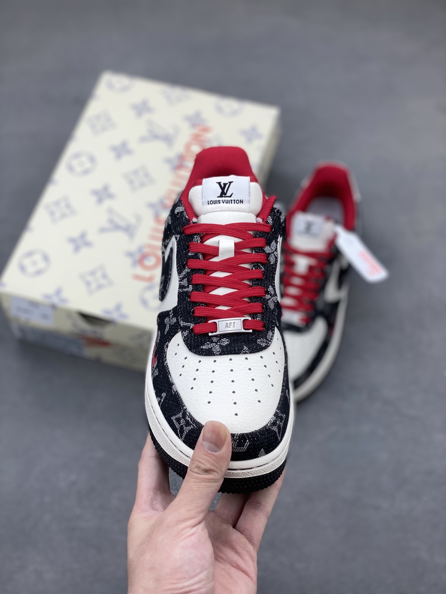Nike Air Force 1 Low Custom Louis Vuitton Sneakers, Limited Edition 3 i1749140795969 4108 0 1