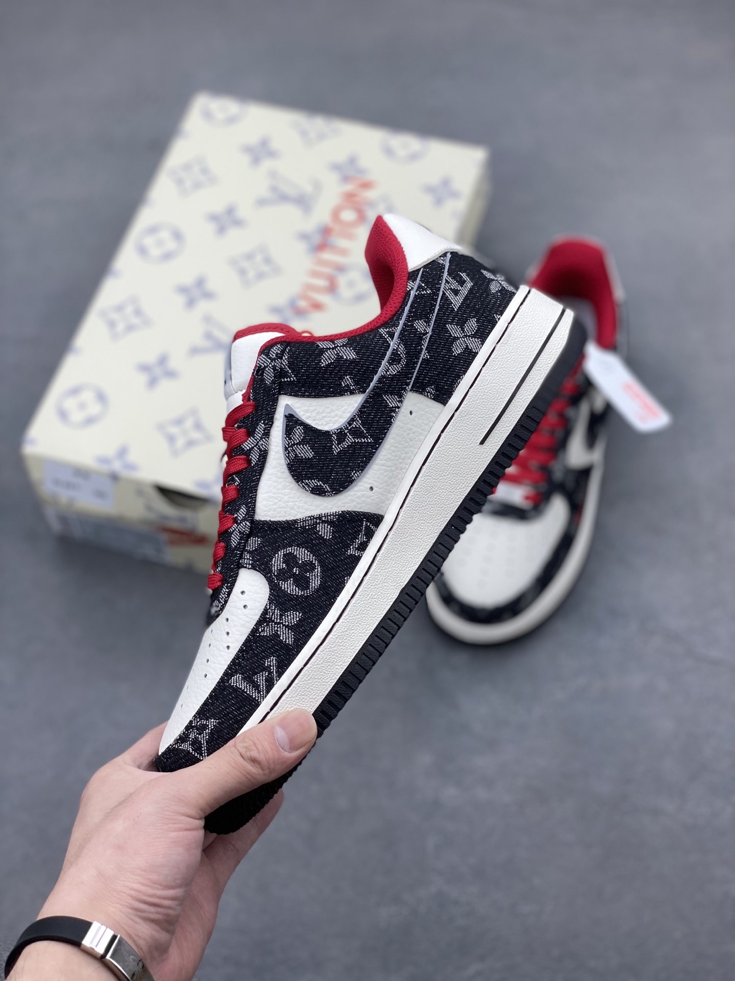 Nike Air Force 1 Low Custom Louis Vuitton Sneakers, Limited Edition 4 i1749140799883 5786 0 2