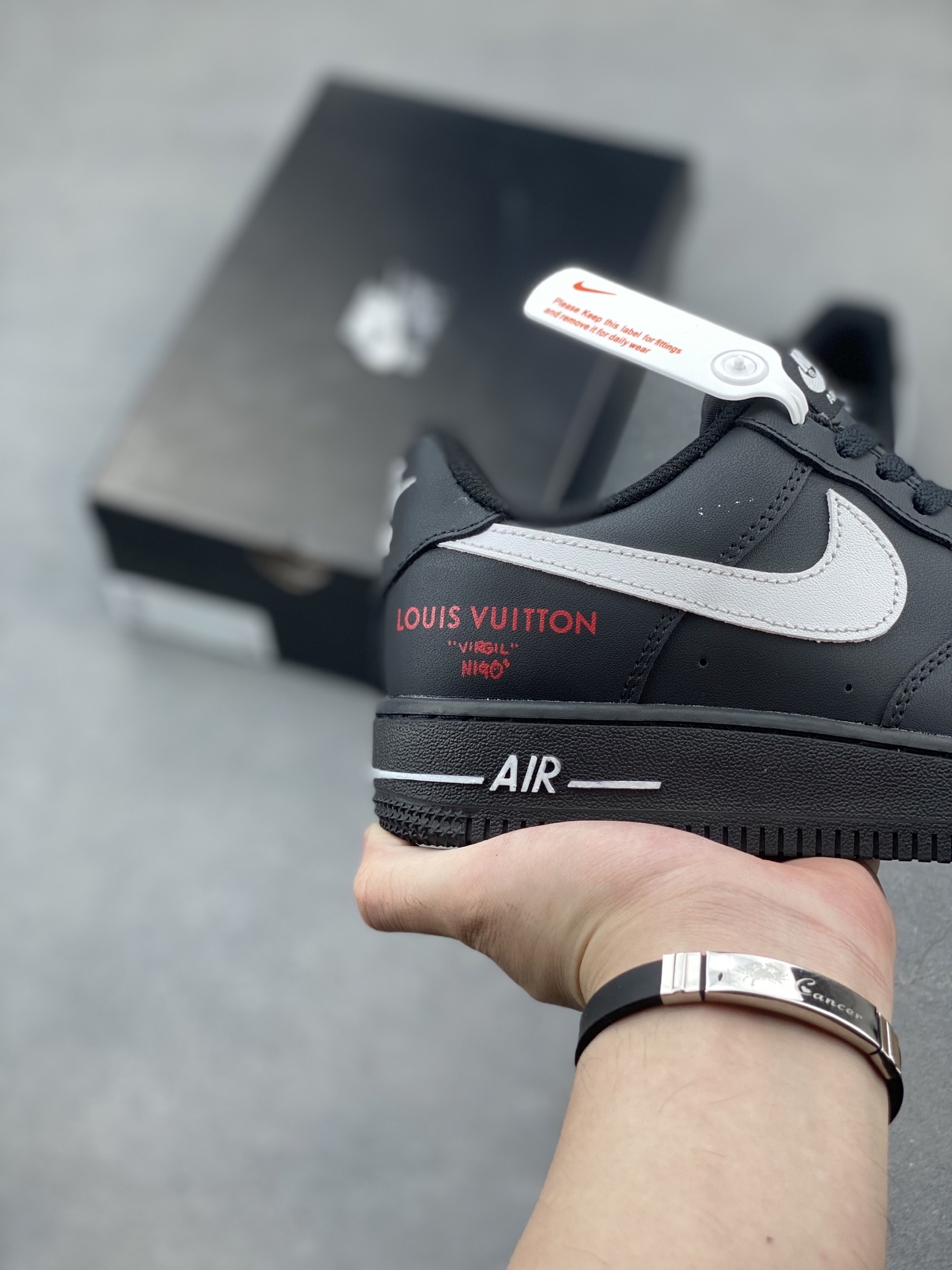 Nike Air Force 1 Low Black Custom Sneakers Designer Limited Edition 6 i1749410123592 428 0 4