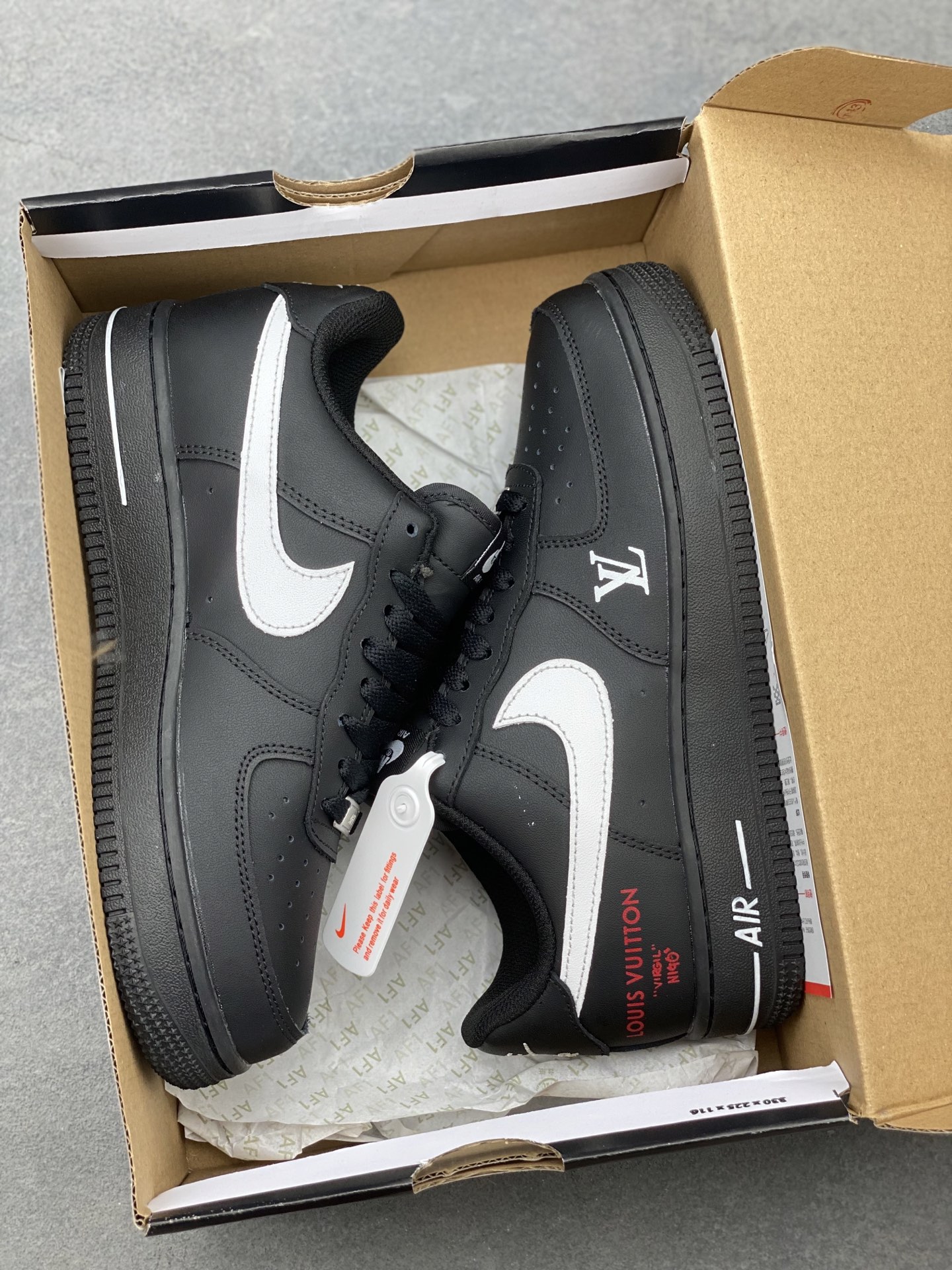 Nike Air Force 1 Low Black Custom Sneakers Designer Limited Edition 10 i1749410123592 8705 0 8