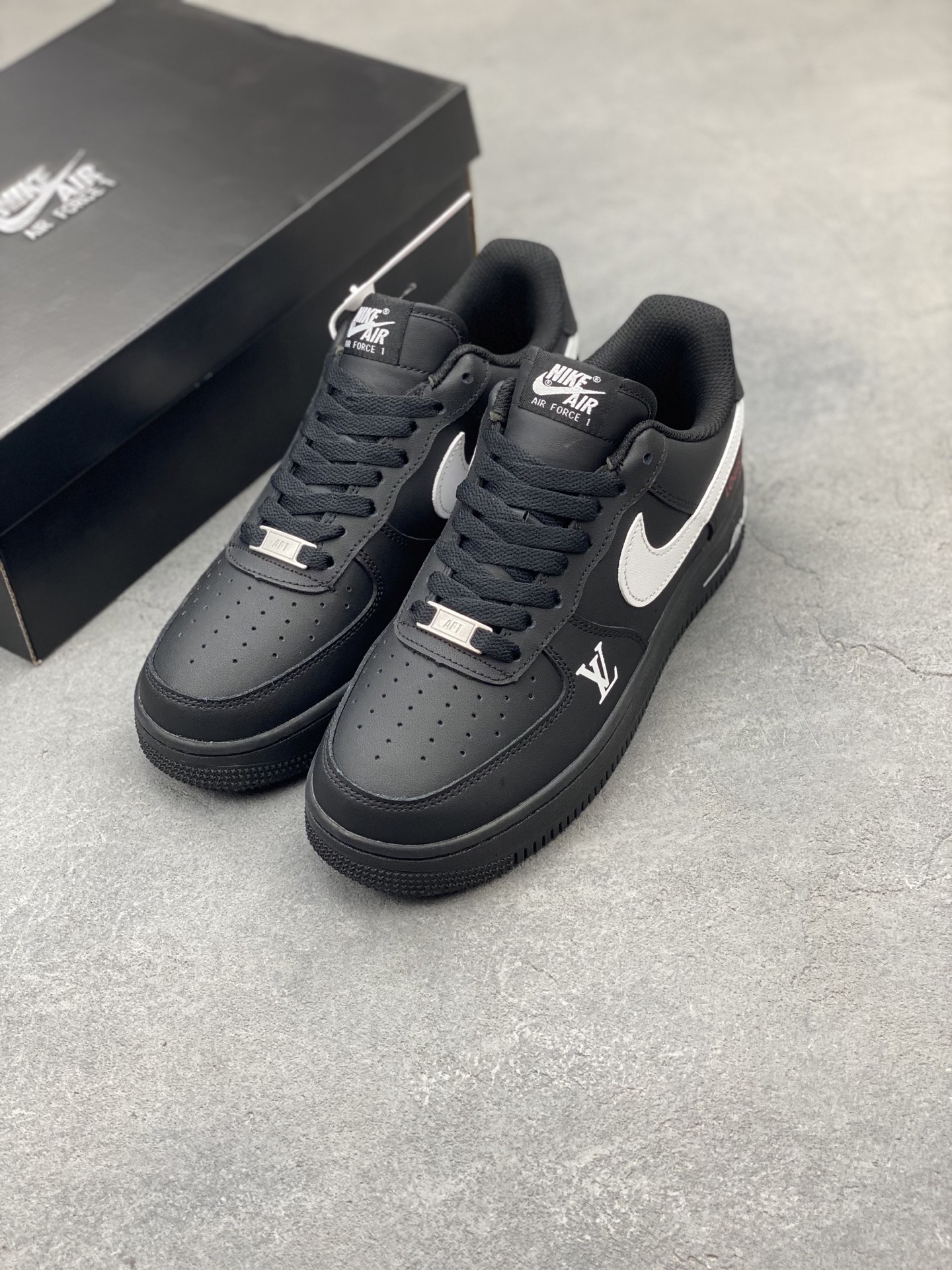 Nike Air Force 1 Low Black Custom Sneakers Designer Limited Edition 9 i1749410131010 3021 0 7