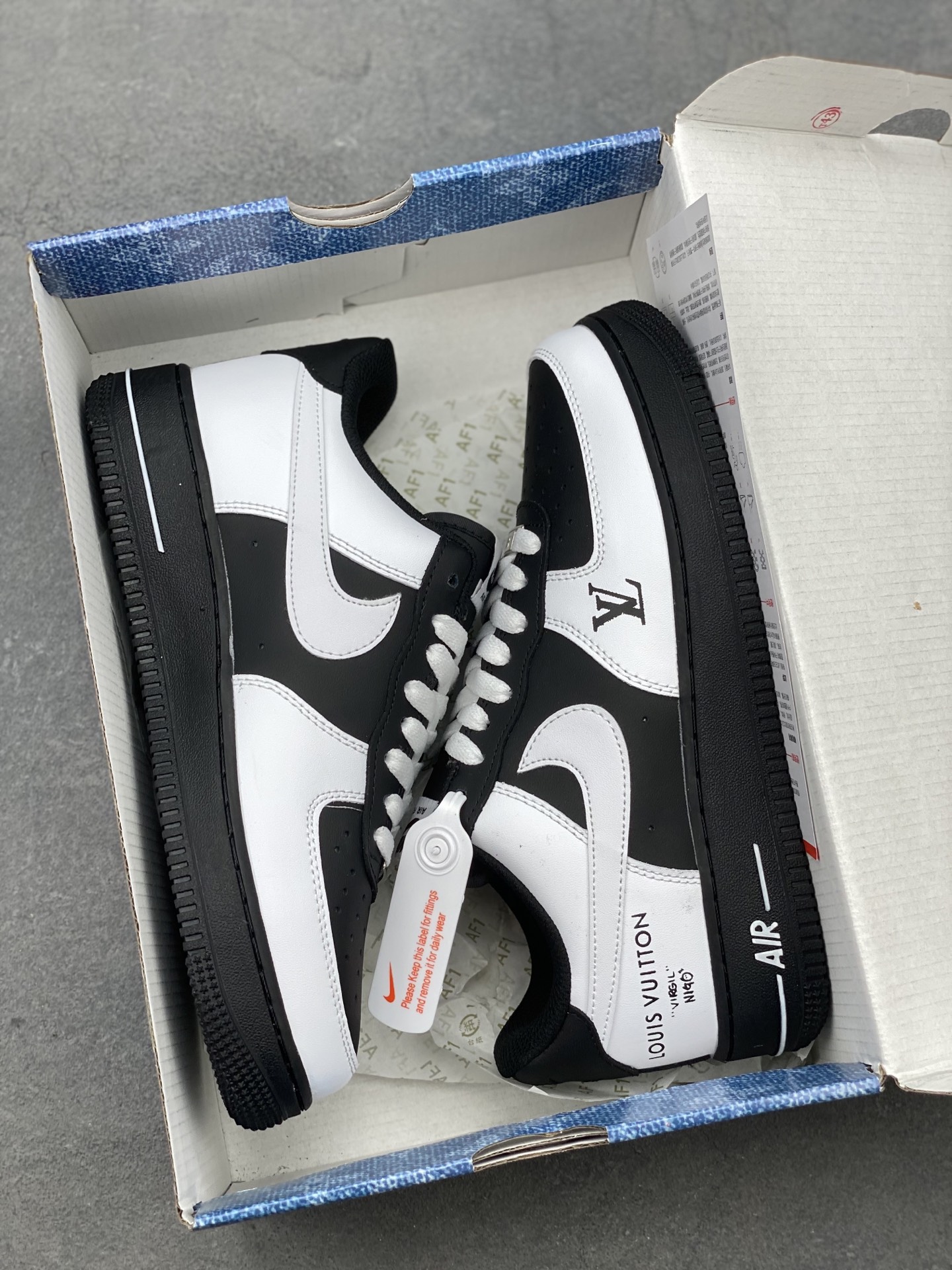 Nike Air Force 1 '07 Low Black/White Custom Sneakers - Limited Edition 10 i1749410183272 2520 0 8