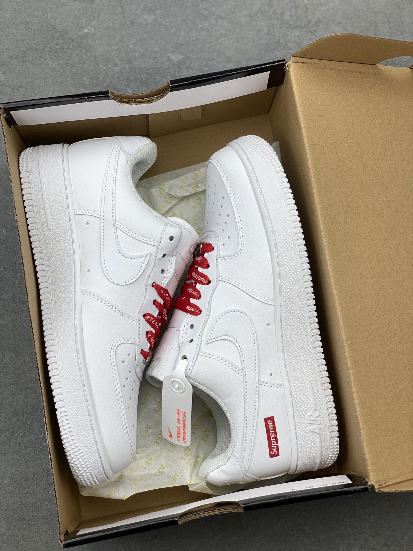 Nike Air Force 1 Low Supreme White CU9225-100 Classic Sneakers 10 i1749410751180 2650 0 8