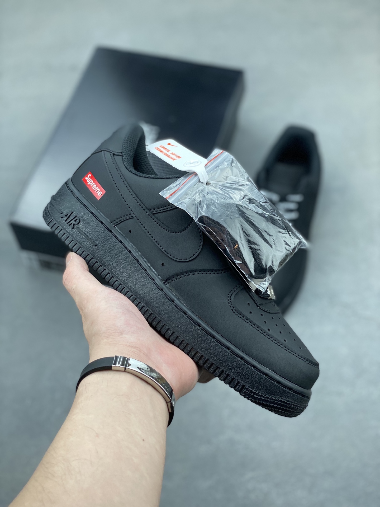 Nike Air Force 1 Low Supreme Black CU9225-001 Men's Classic Fashion Sneakers 2 i1749410784078 8996 0 0