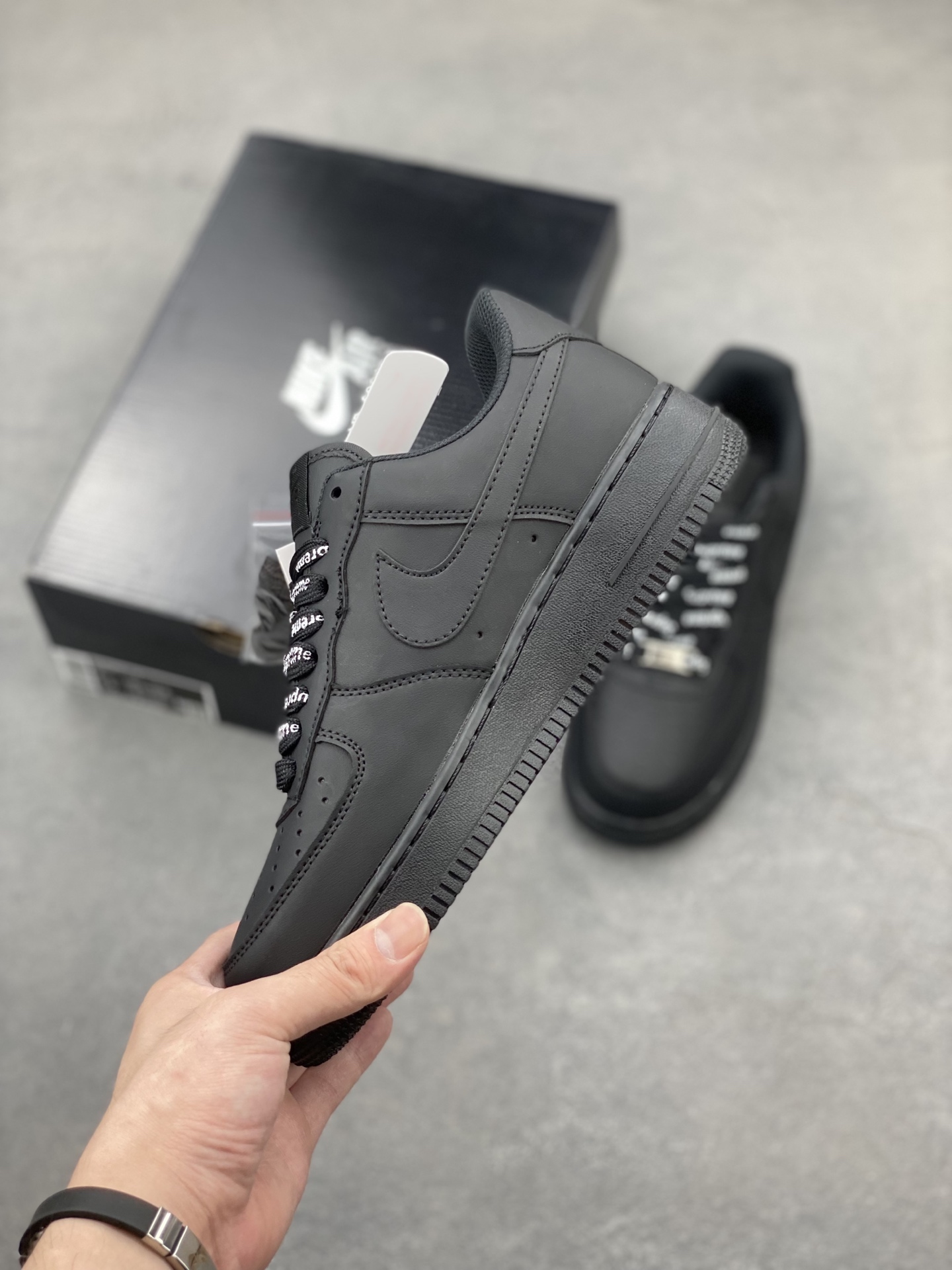 Nike Air Force 1 Low Supreme Black CU9225-001 Men's Classic Fashion Sneakers 4 i1749410795230 4567 0 2