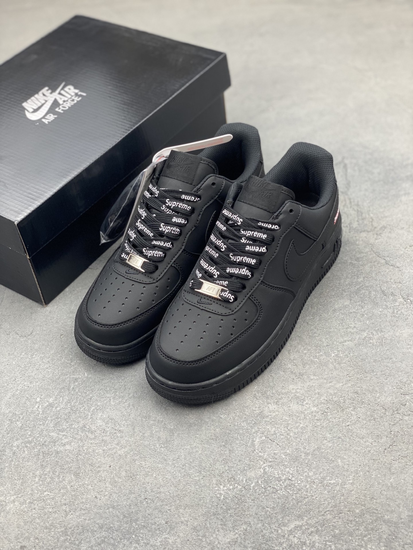 Nike Air Force 1 Low Supreme Black CU9225-001 Men's Classic Fashion Sneakers 9 i1749410796255 7783 0 7
