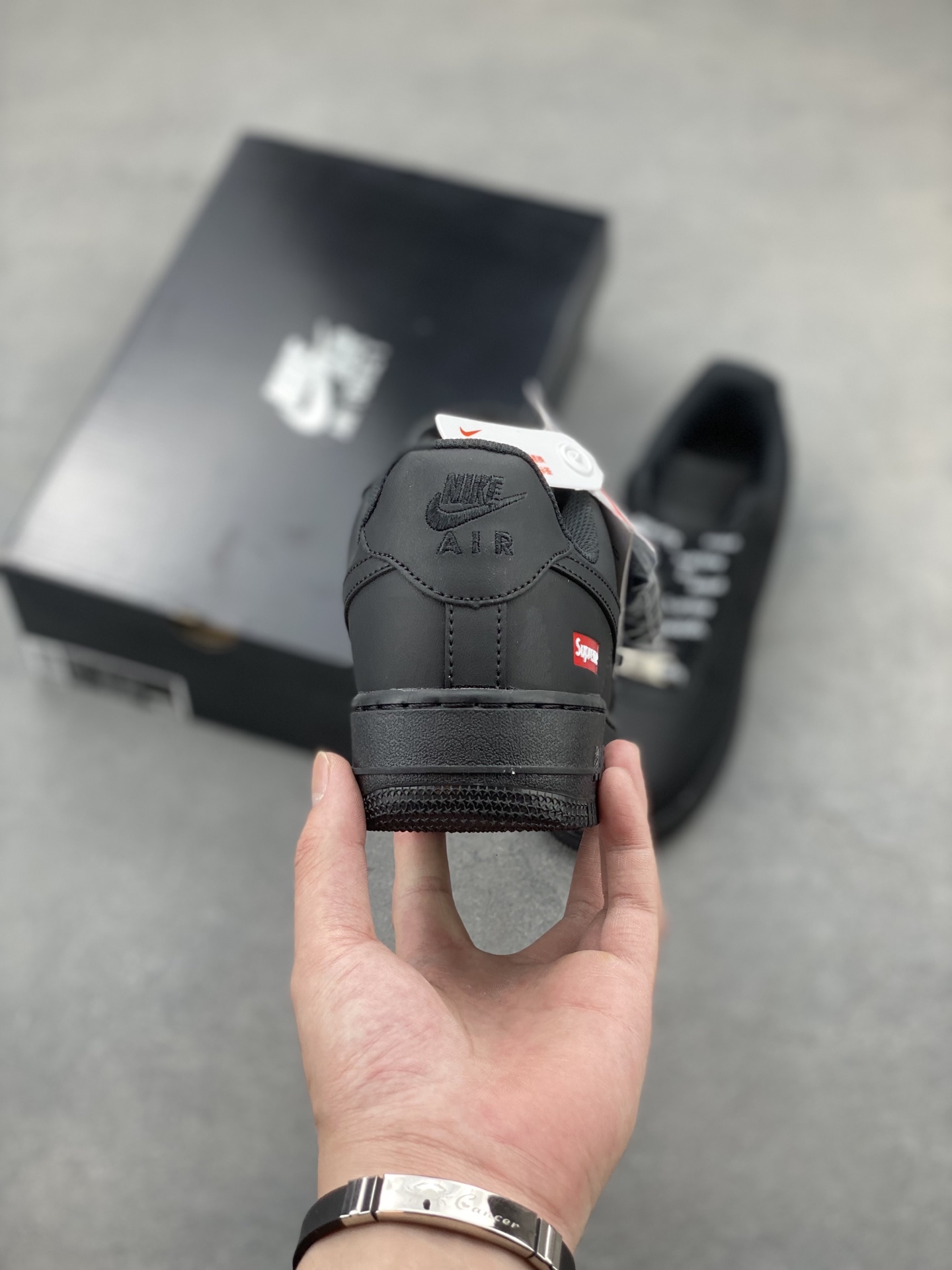 Nike Air Force 1 Low Supreme Black CU9225-001 Men's Classic Fashion Sneakers 5 i1749410799121 2958 0 3