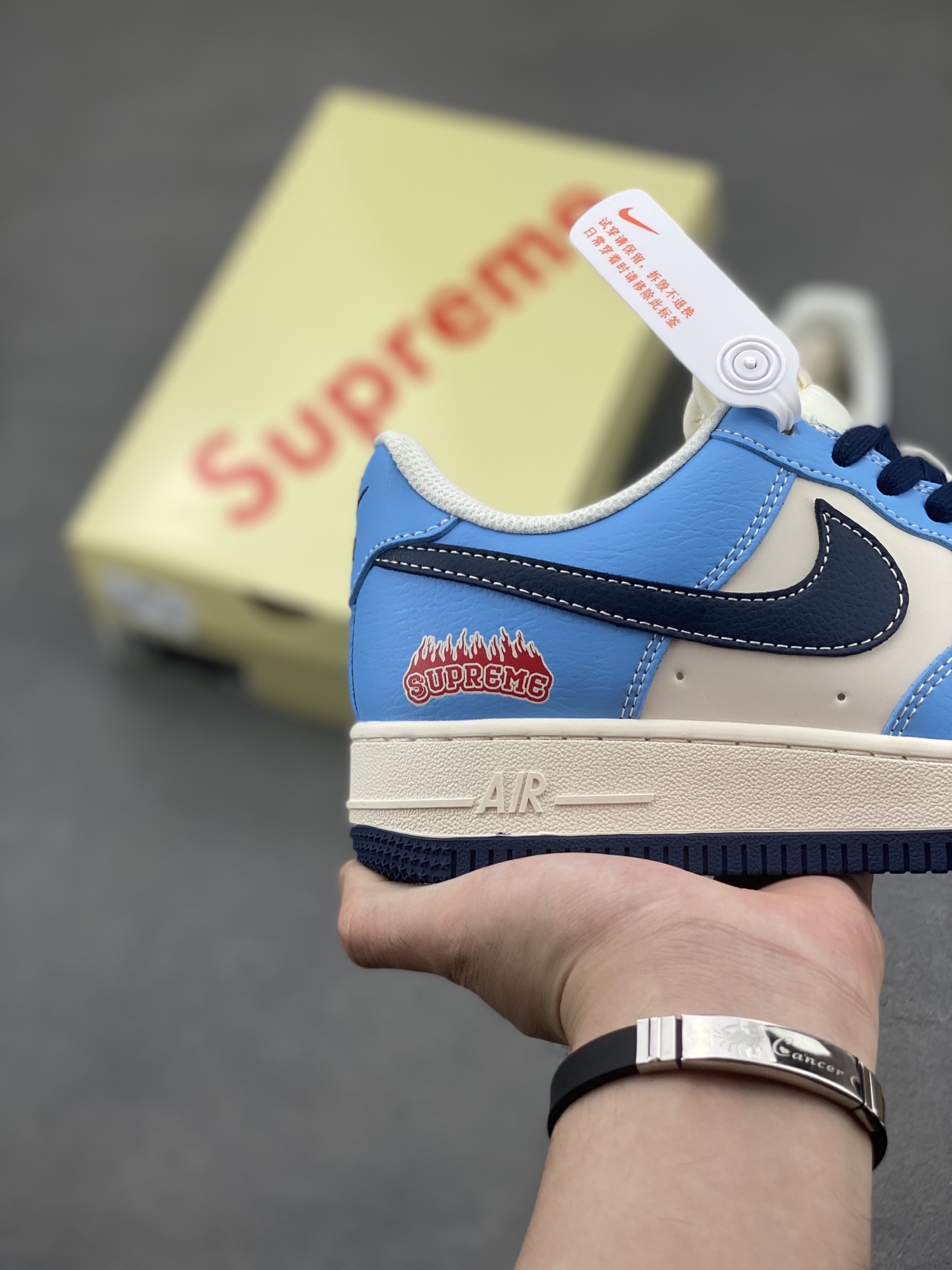 Nike Air Force 1 '07 Low Blue/White Leather Sneaker Company Grade -Limited 6 i1749572423454 89 0 4