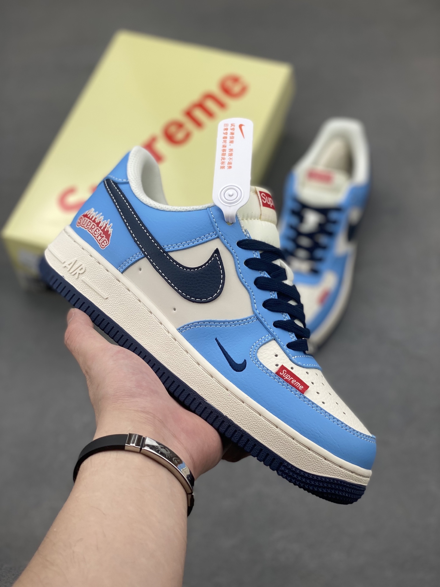 Nike Air Force 1 '07 Low Blue/White Leather Sneaker Company Grade -Limited 2 i1749572423455 8377 0 0