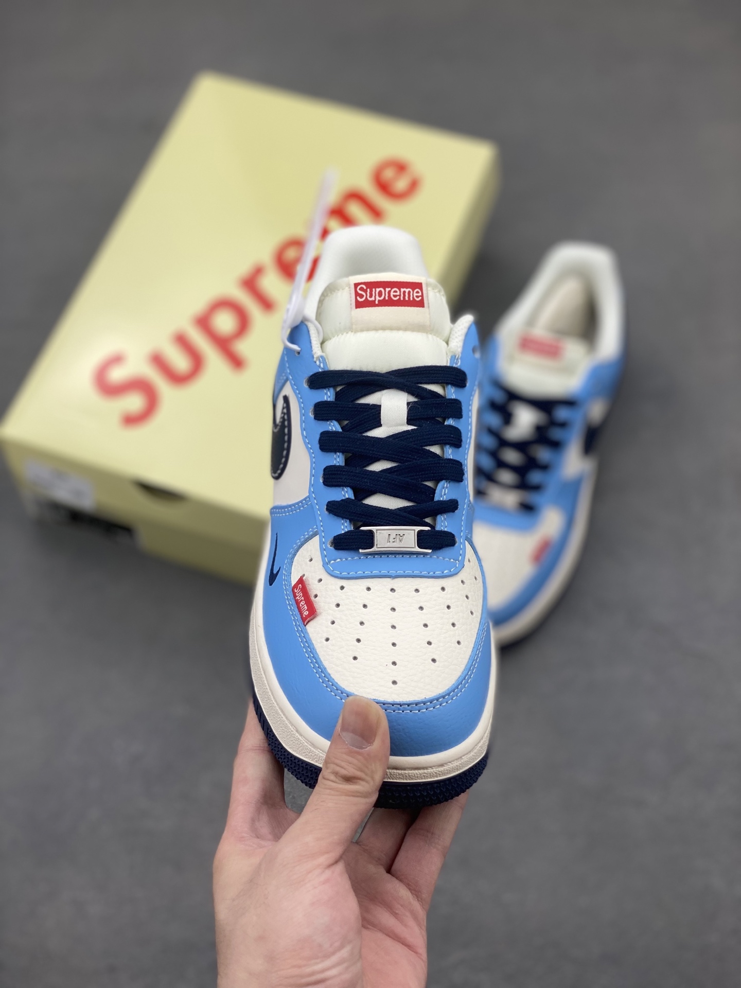 Nike Air Force 1 '07 Low Blue/White Leather Sneaker Company Grade -Limited 3 i1749572423908 4710 0 1