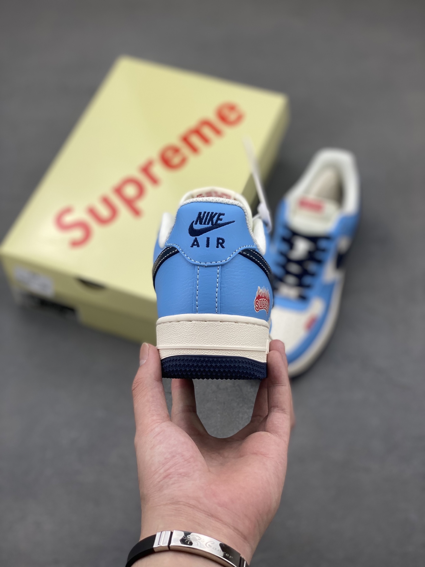 Nike Air Force 1 '07 Low Blue/White Leather Sneaker Company Grade -Limited 5 i1749572424336 6870 0 3