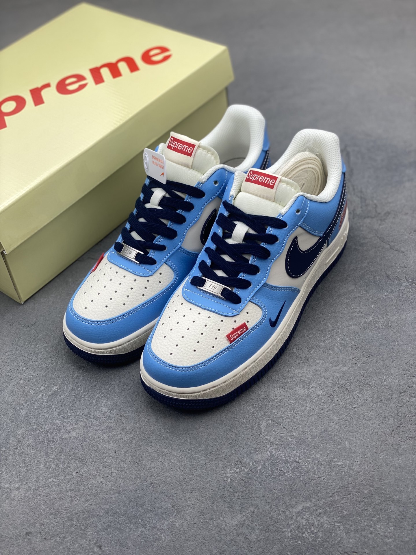 Nike Air Force 1 '07 Low Blue/White Leather Sneaker Company Grade -Limited 9 i1749572425990 3495 0 7