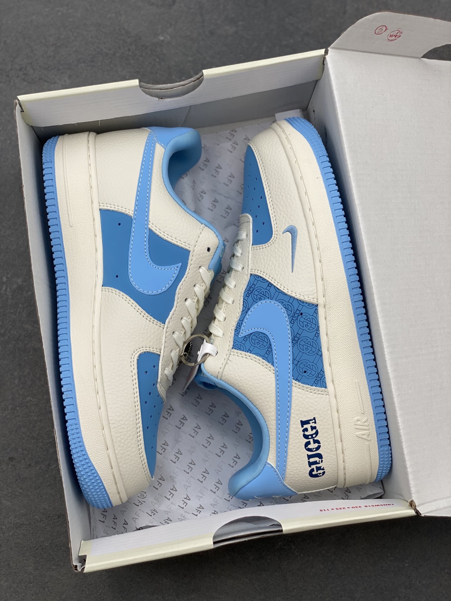 Nike Air Force 1 '07 Low White/Blue Custom Sneakers Designer Shoes 10 i1749572719294 2762 0 8