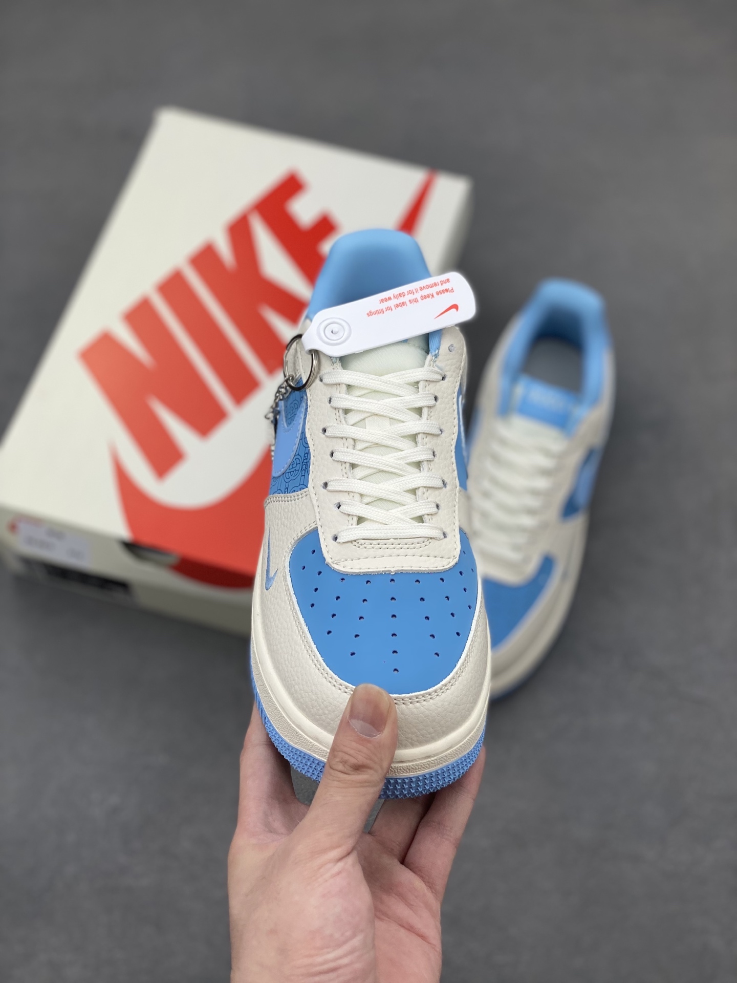Nike Air Force 1 '07 Low White/Blue Custom Sneakers Designer Shoes 3 i1749572733103 5467 0 1