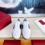 Valentino Copy
 Skateboard Shoes Sneakers White Unisex Cowhide PU TPU Casual