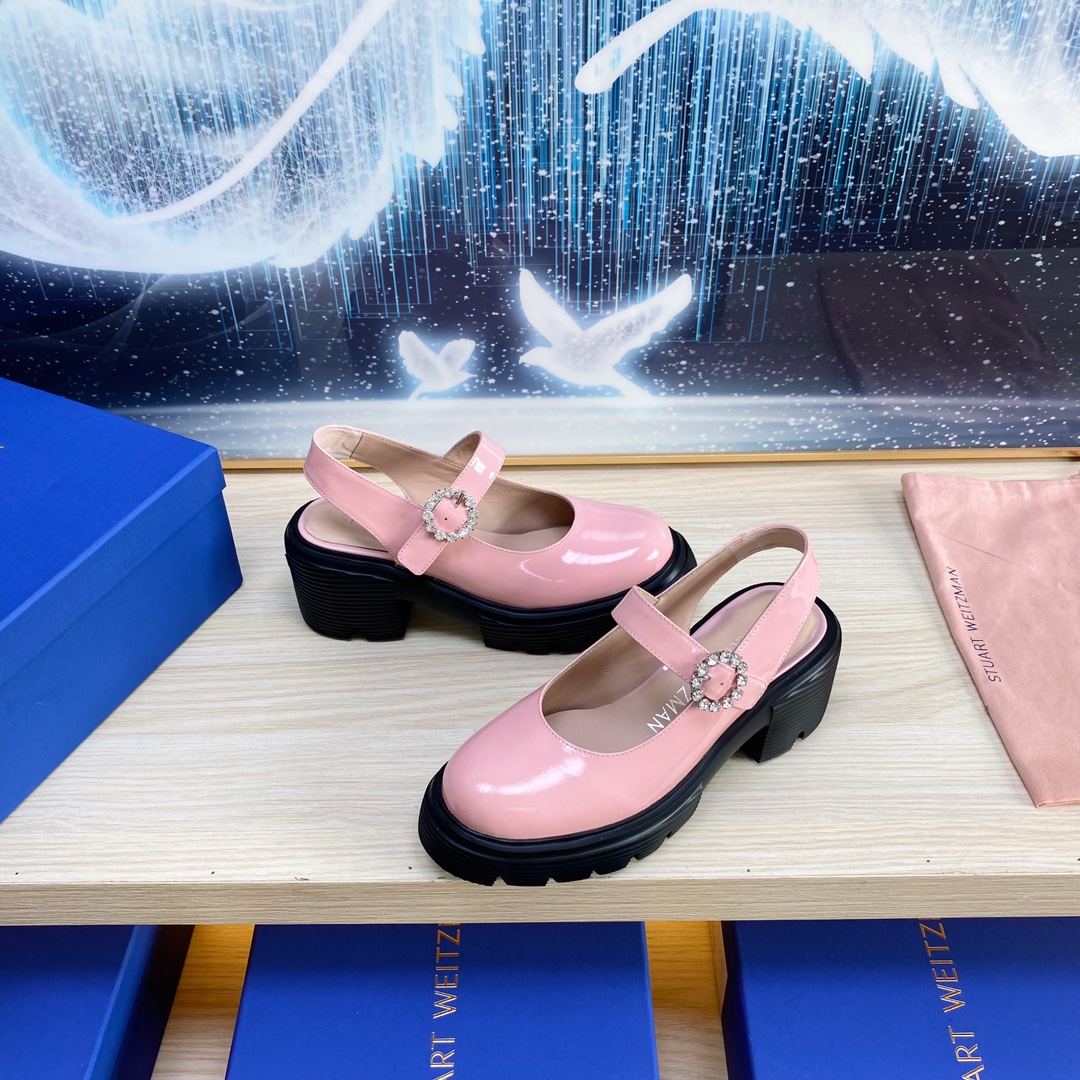 Stuart Weitzman SW24 Sandals: Stylish, Comfortable, Gun-Colored Gold Button, Sheepskin Lining - 图片 8