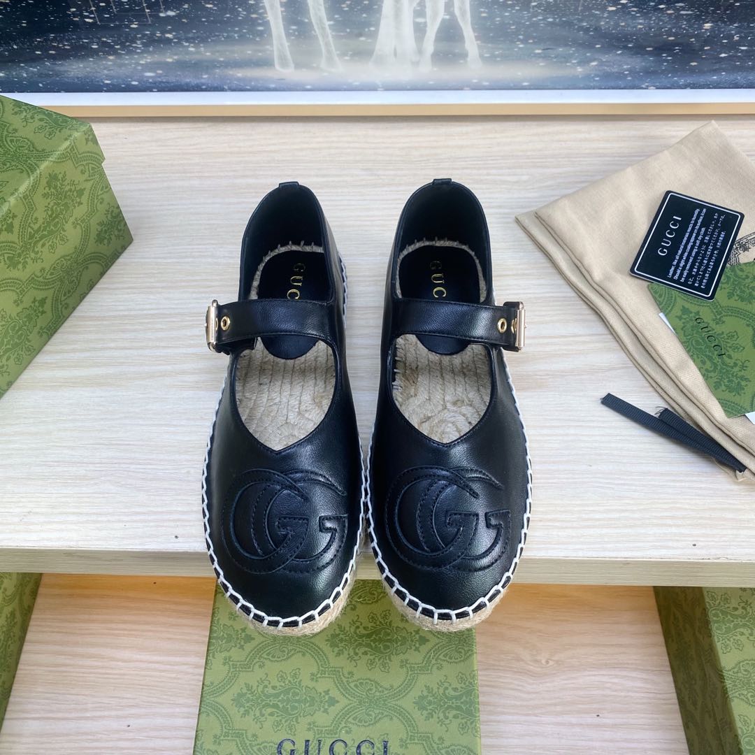 NO:129574,Gucci 25s new fisherman shoes exclusive original integrated large sole mold opening, original one-to-one mold opening, environmentally friendly imported sheepskin, sheepskin inner inner original last, comfortable and breathable, size 35-40 (34, 41, 42 sizes can be customized, no return or exchange), fisherman shoes, gucci, espadrilles, sheepskin19860909gucci 25s新款渔夫鞋独家 原版一体大底开模,原版一比一开模,鞋面环保进口羊皮,羊皮内里原版楦型,穿着舒适透气, 码数35-40(34、41、42码可订做,不退换),渔夫鞋,gucci,espadrilles,sheepskin,Women's Shoes