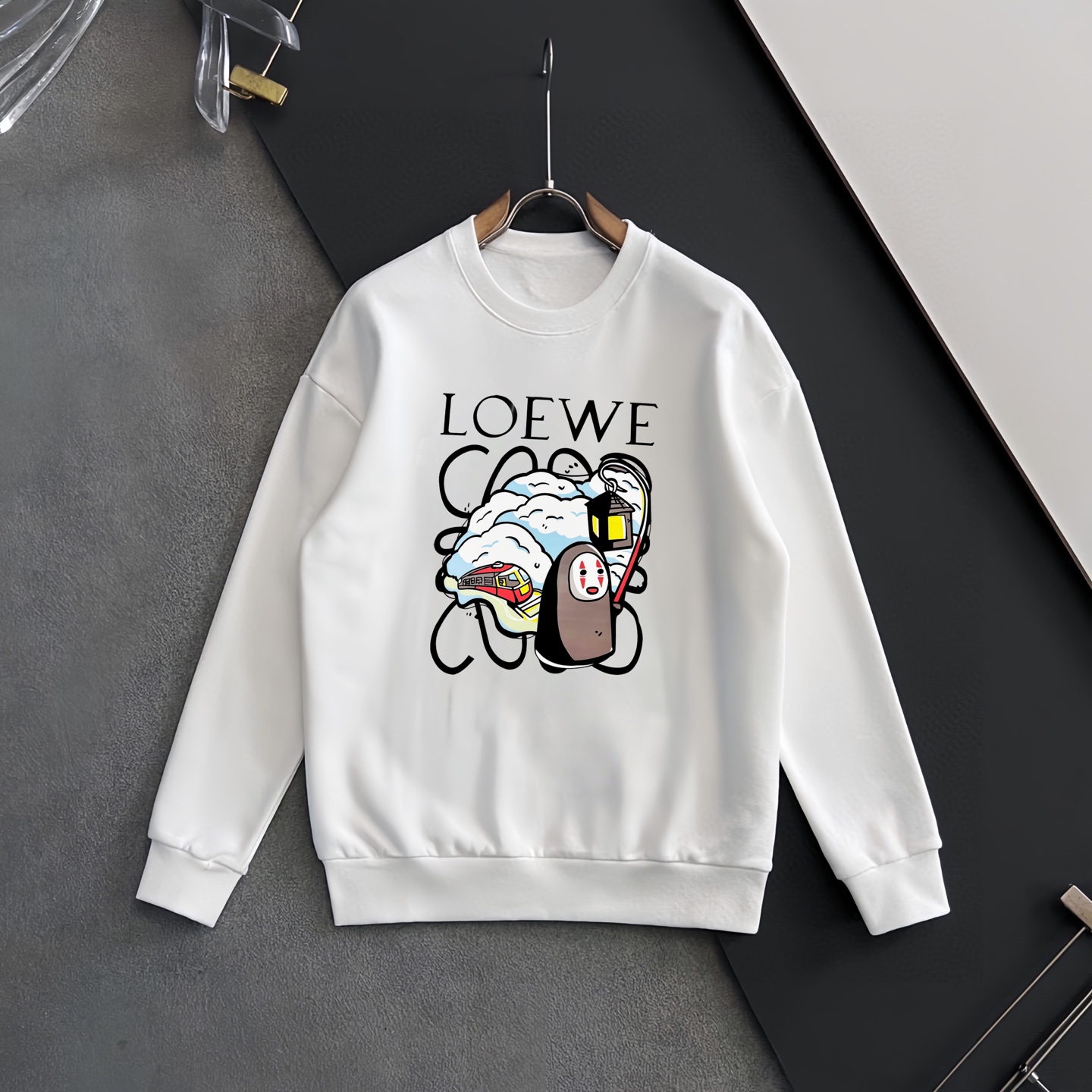 LOEWE ロエベ 秋冬新作 丸首デザイン 400gコットンセーター