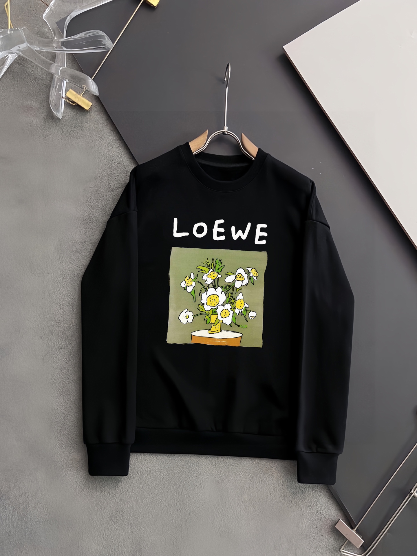 LOEWE ロ意威 秋冬新作 400g純綿ラウンドネックセーター