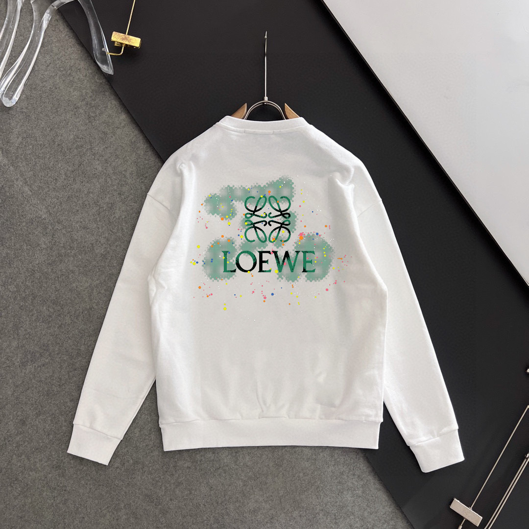 LOEWE クラシックデザインの個性派衛衣 - 400g純綿