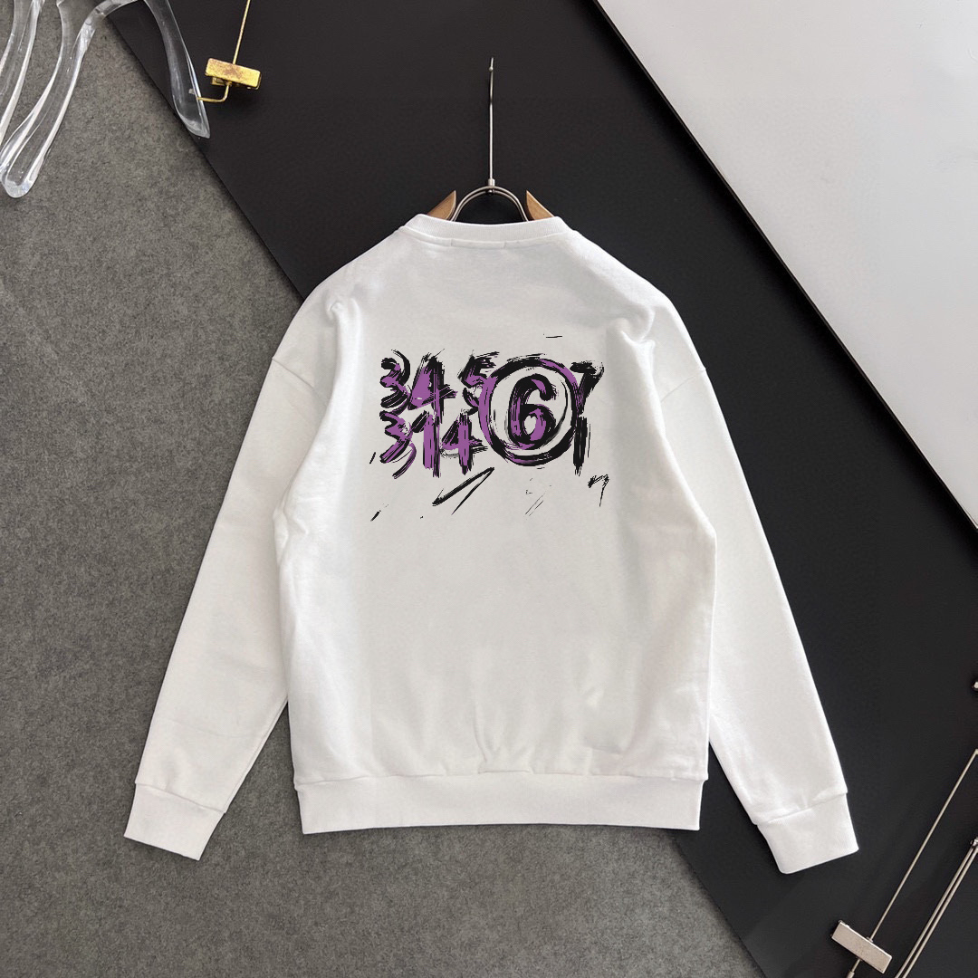 MM6 マジラ 新作 個性派クラシックデザイン スウェットシャツ